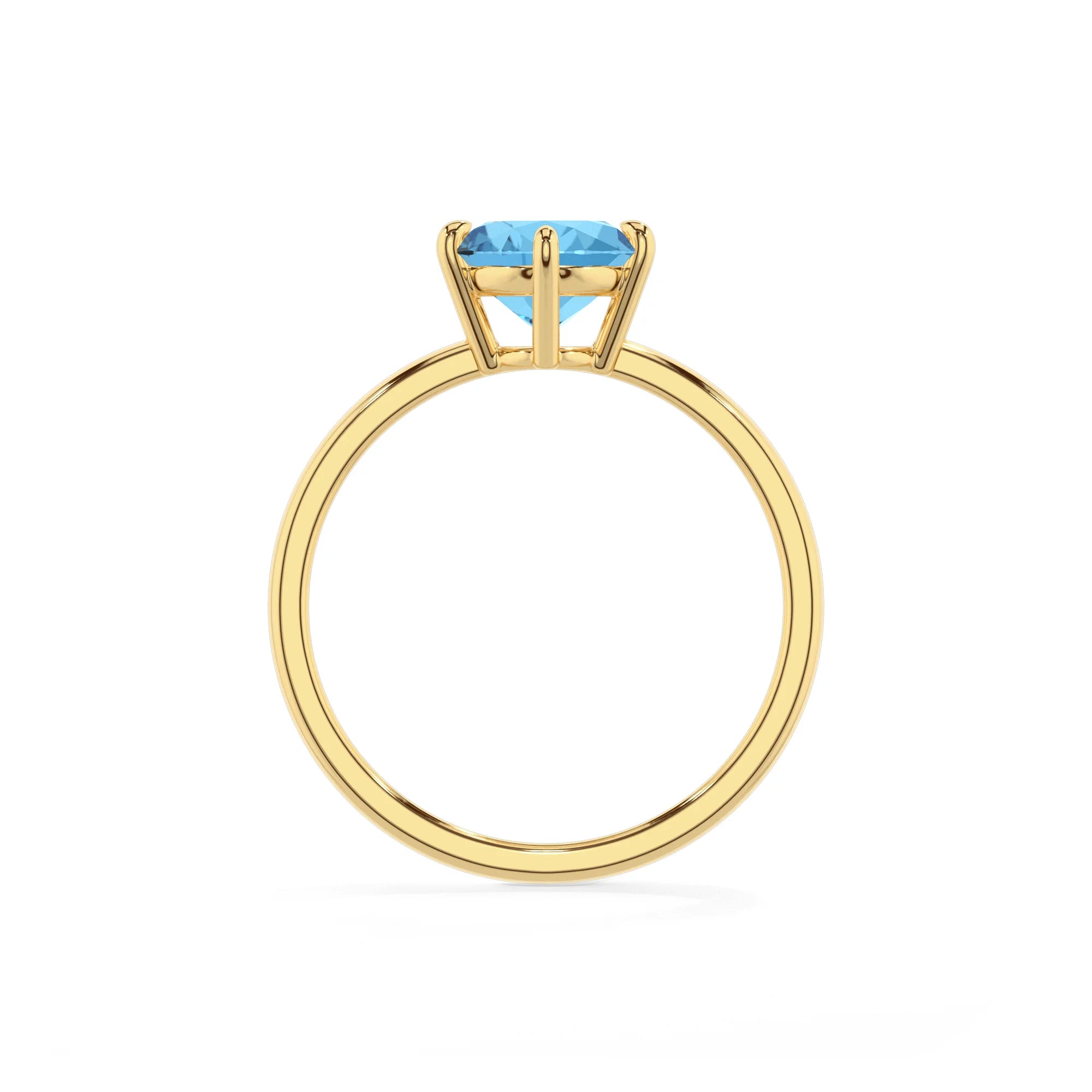 natural swiss-blue-topaz oval solitaire rings in yellow gold