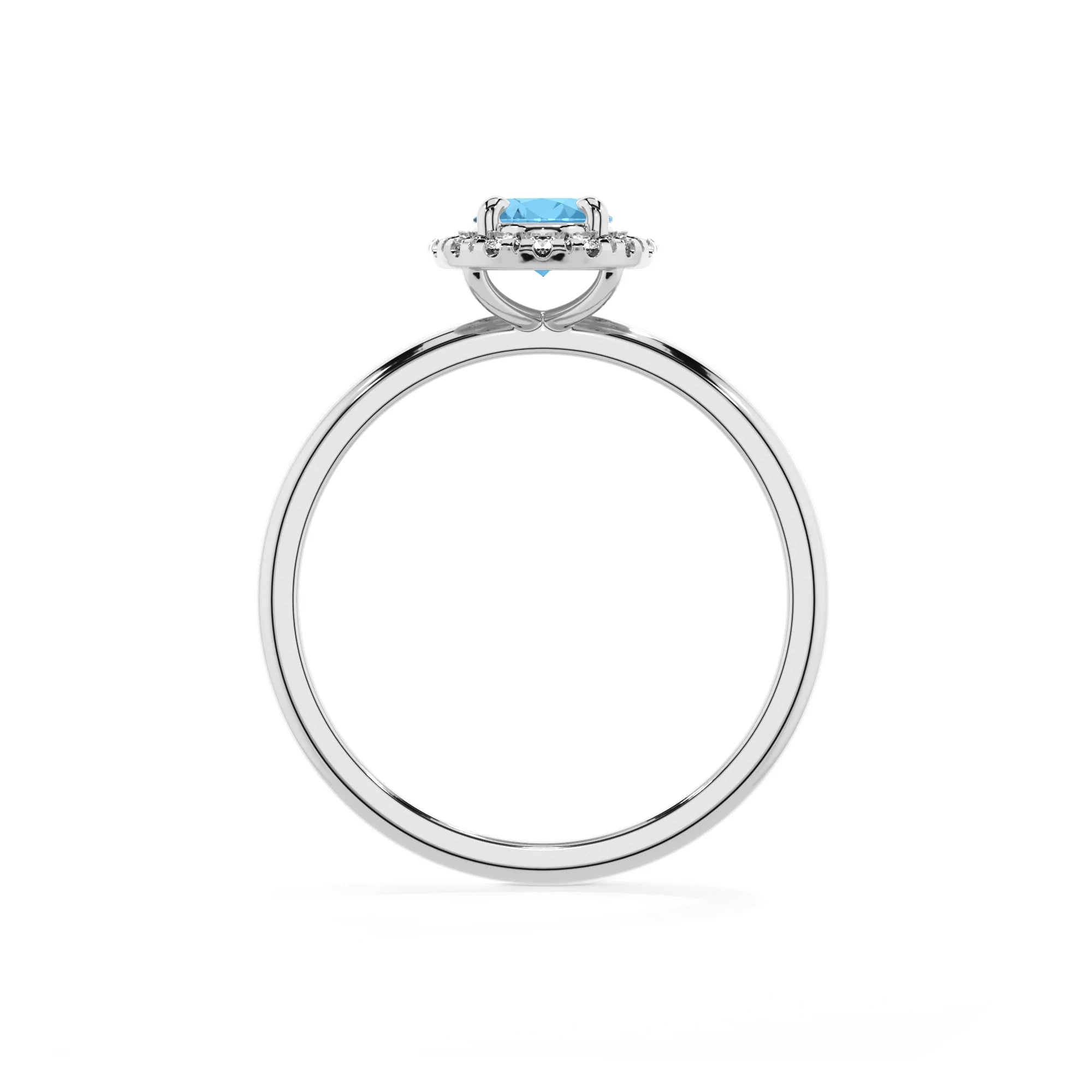 natural swiss-blue-topaz oval solitaire rings in platinum