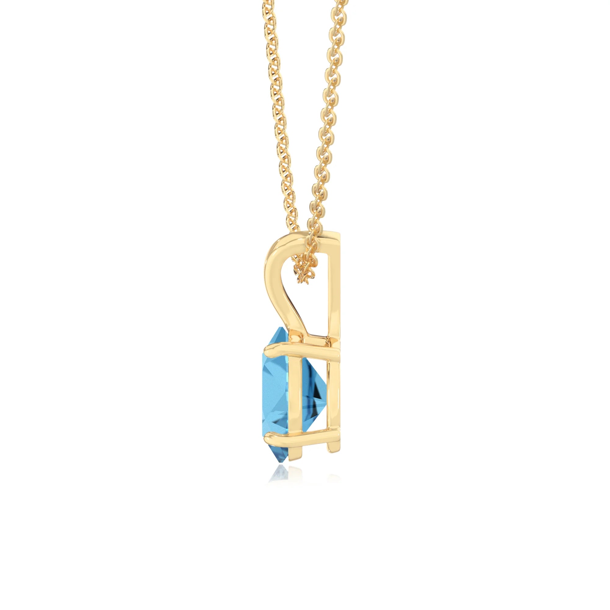 natural swiss-blue-topaz oval solitaire v-bale necklaces in yellow gold