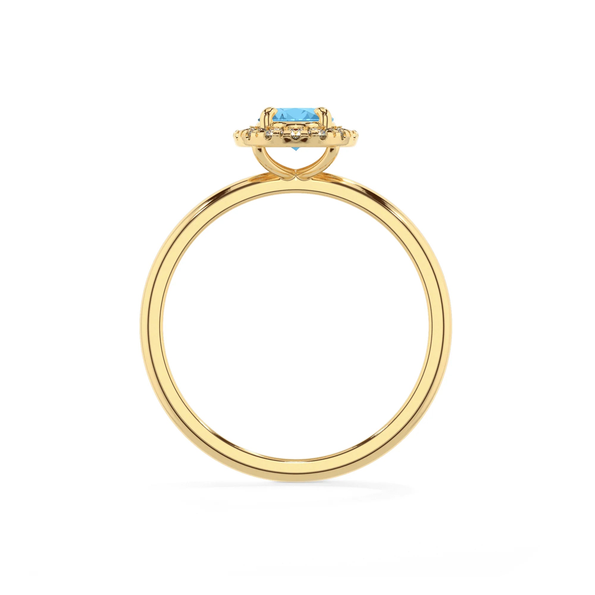 natural swiss-blue-topaz oval solitaire rings in yellow gold