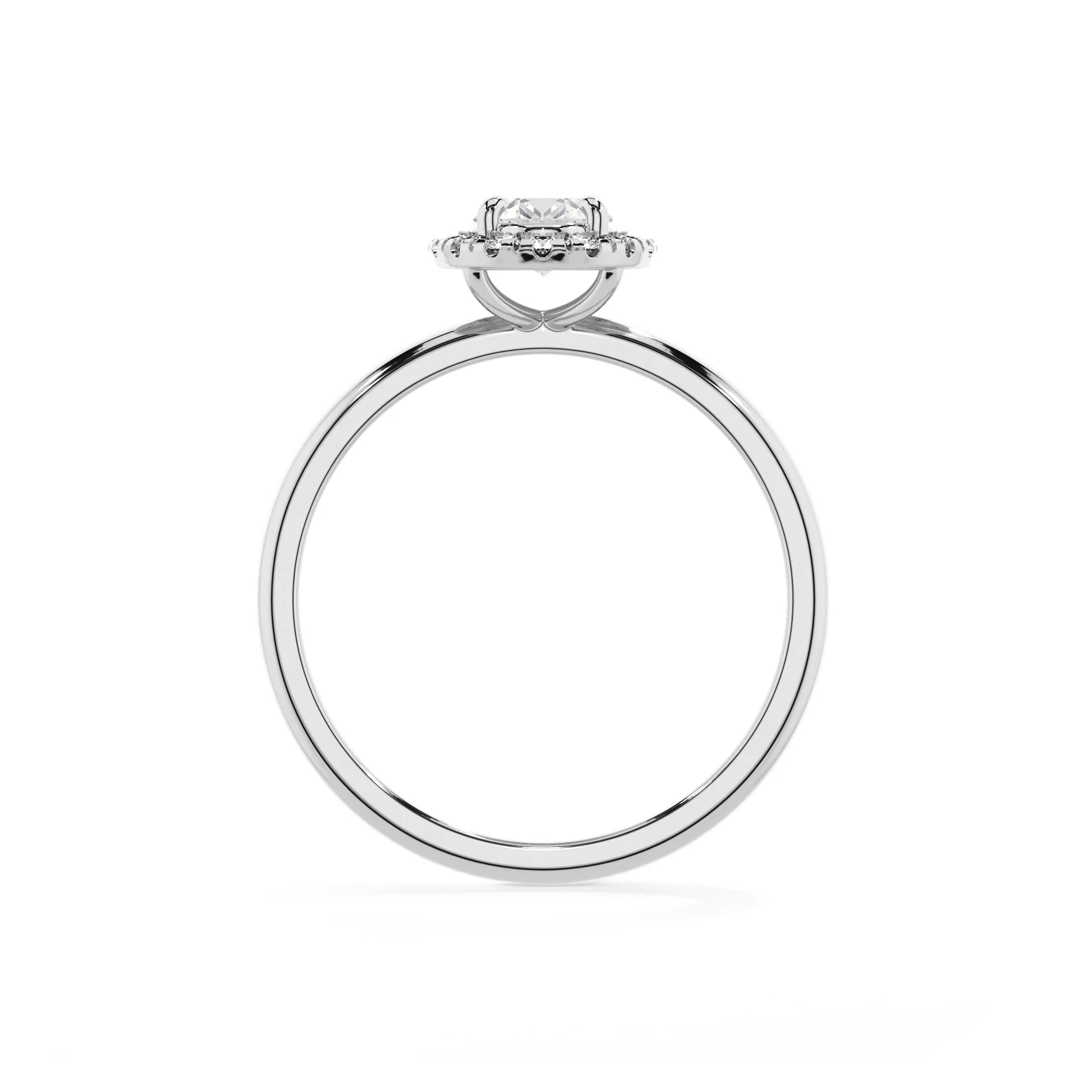 lab grown moissanite oval solitaire rings in sterling silver