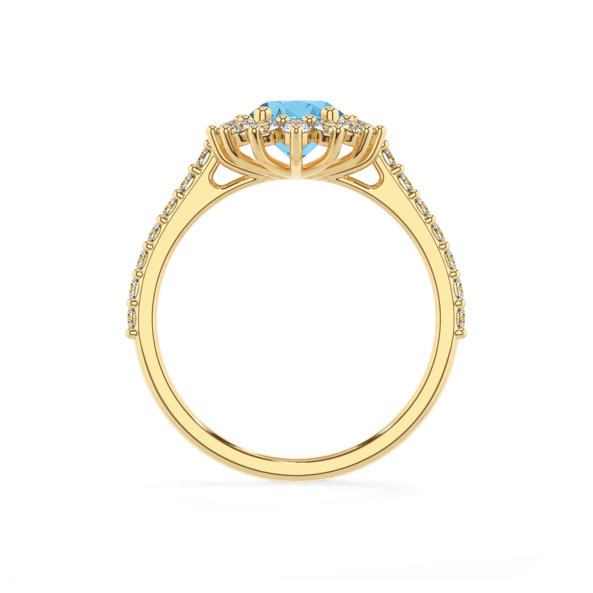natural swiss-blue-topaz oval solitaire rings in yellow gold