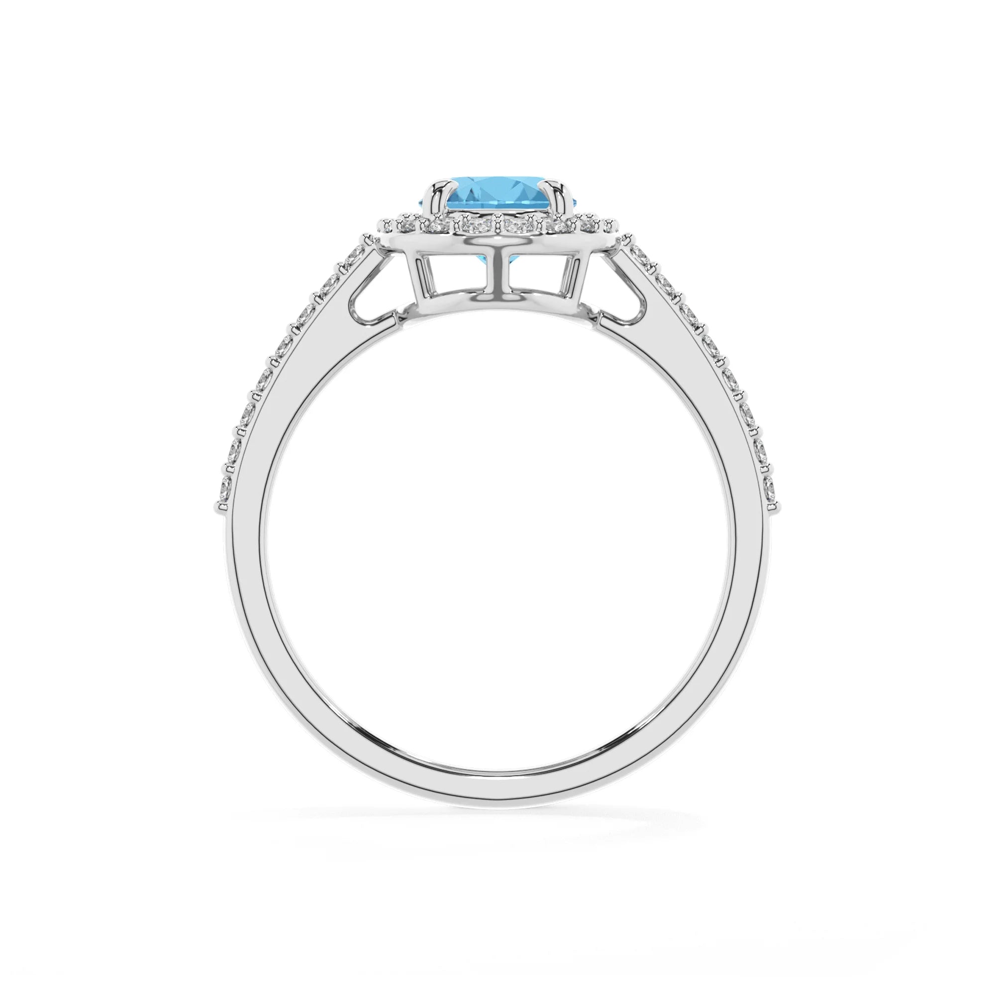 natural swiss-blue-topaz oval solitaire rings in white gold