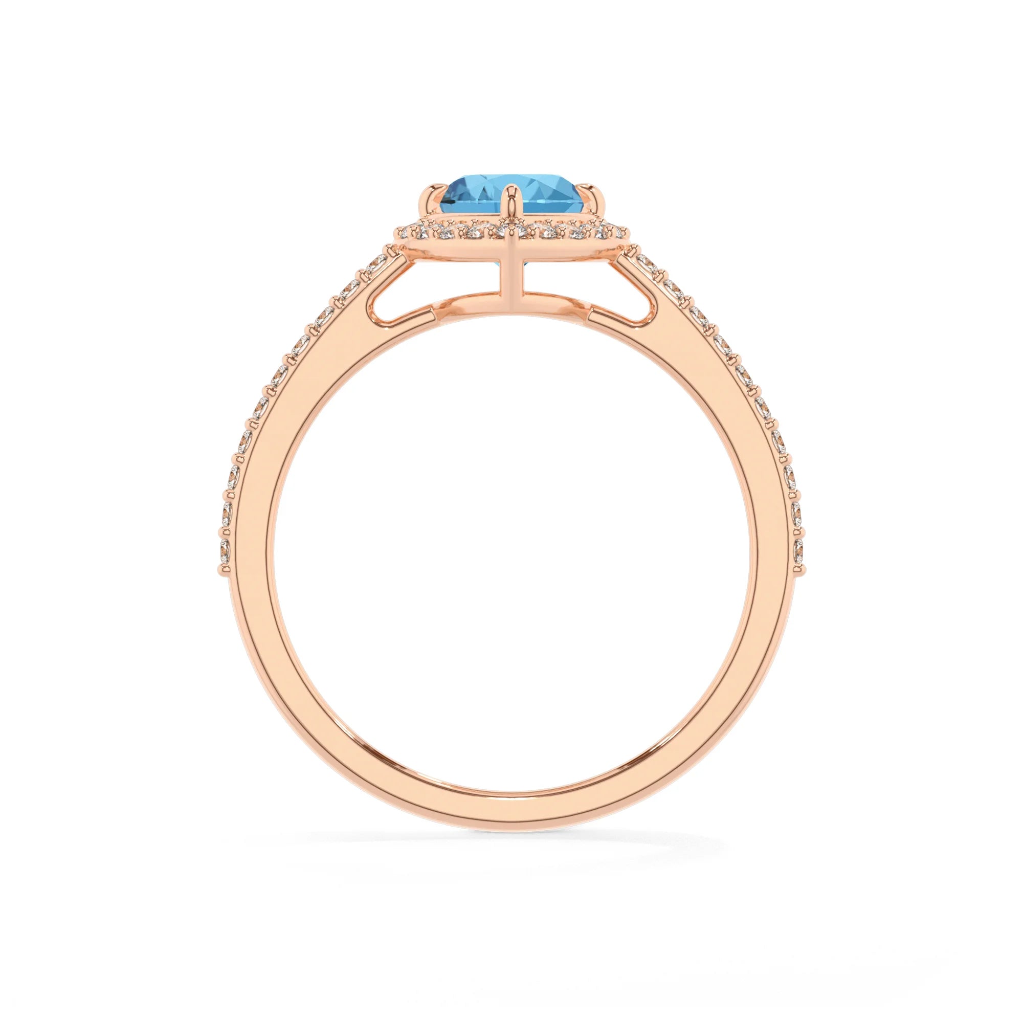 natural swiss-blue-topaz heart solitaire rings in rose gold