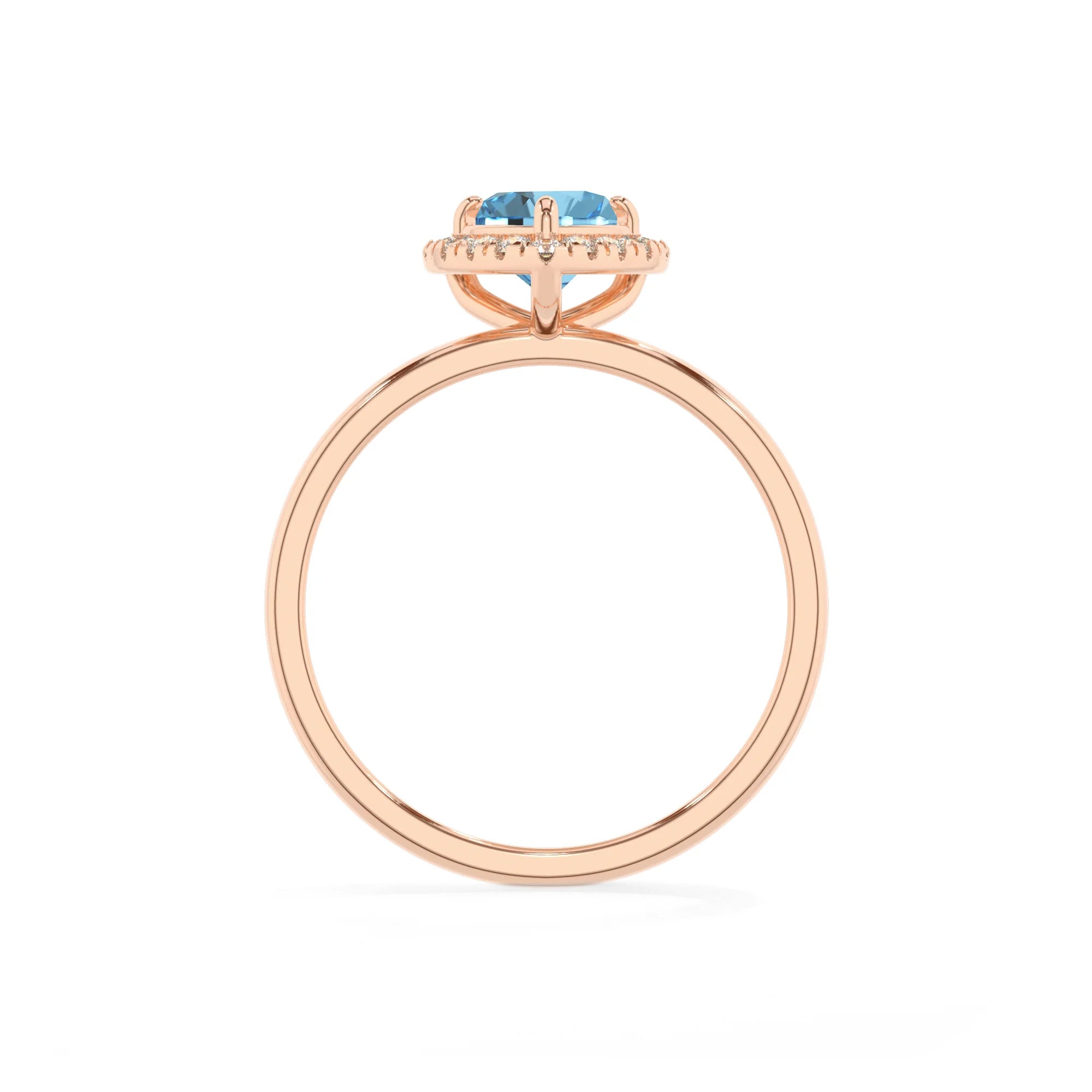 natural swiss-blue-topaz heart solitaire rings in rose gold