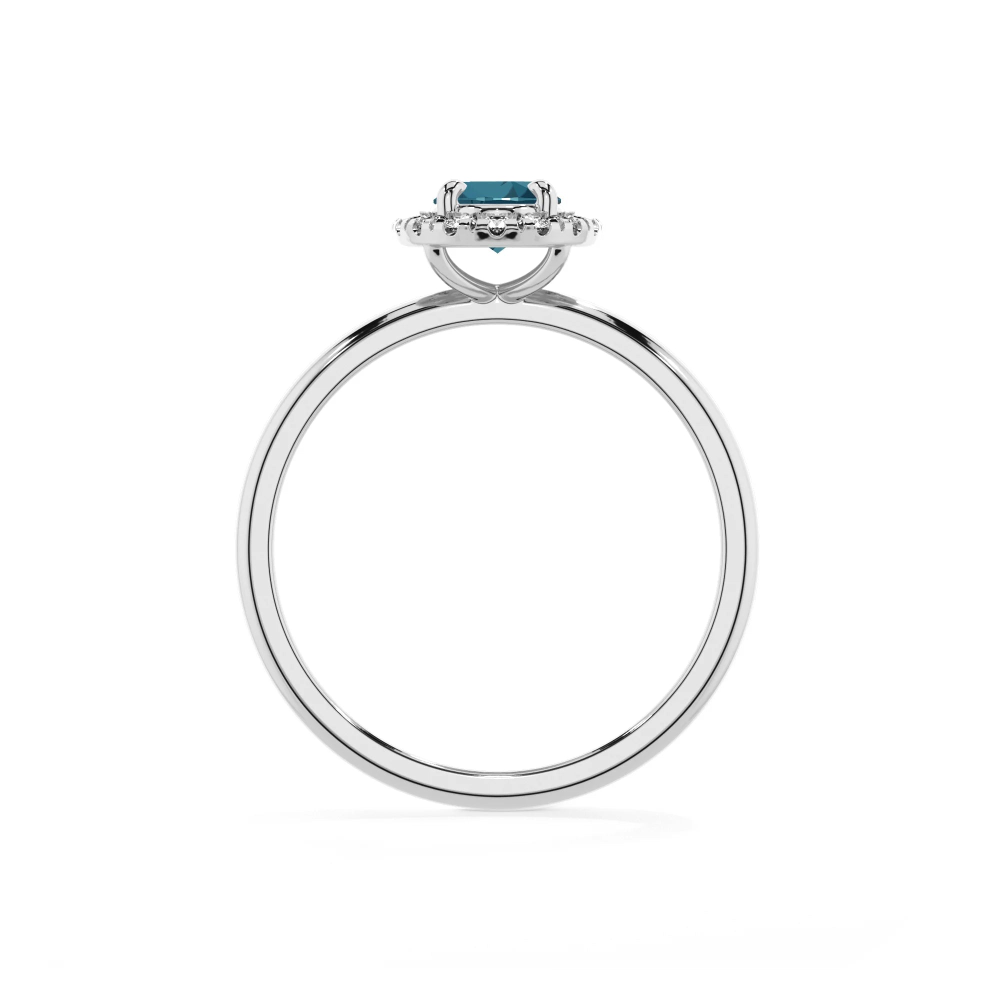 natural london-blue-topaz oval solitaire rings in platinum