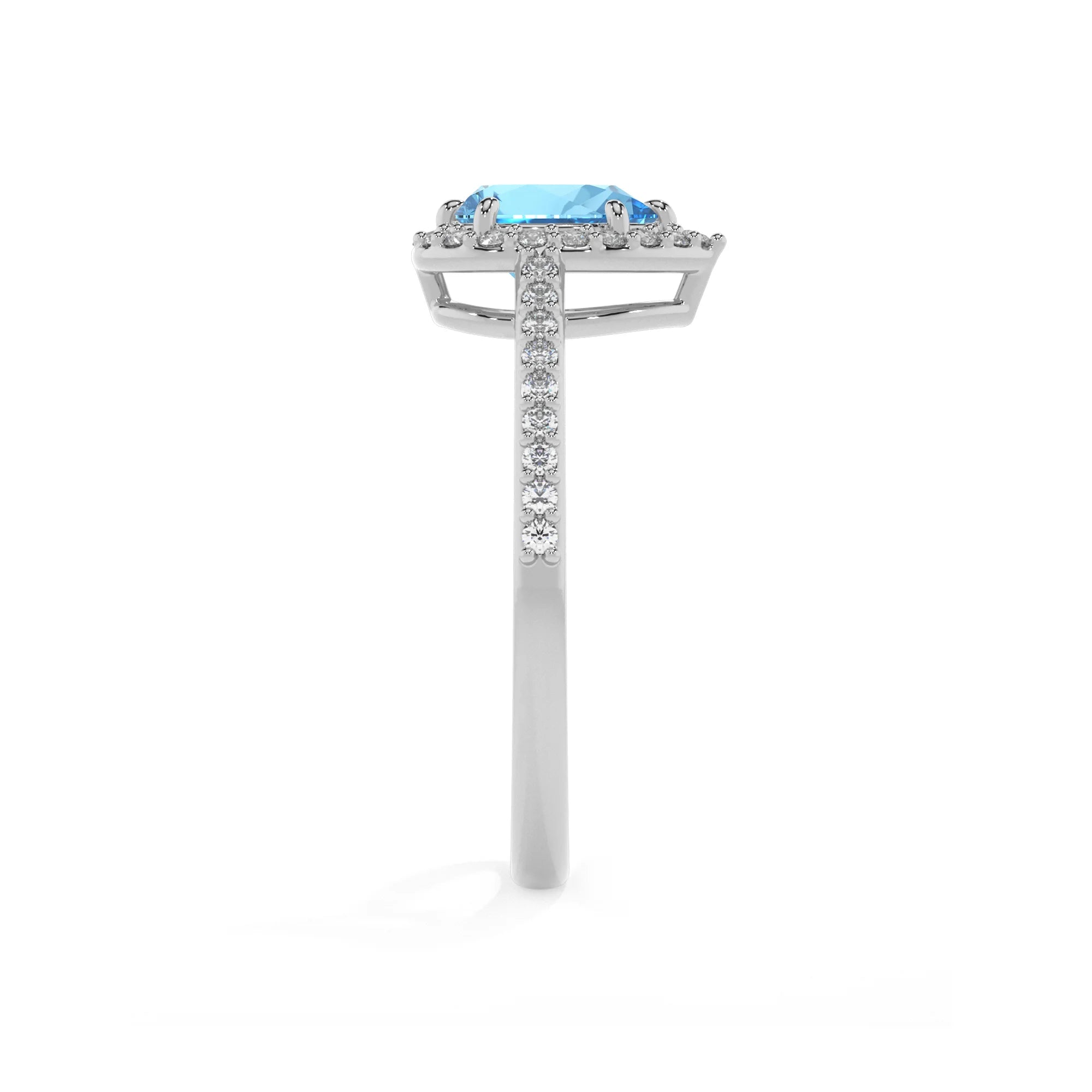 natural swiss-blue-topaz pear solitaire rings in white gold