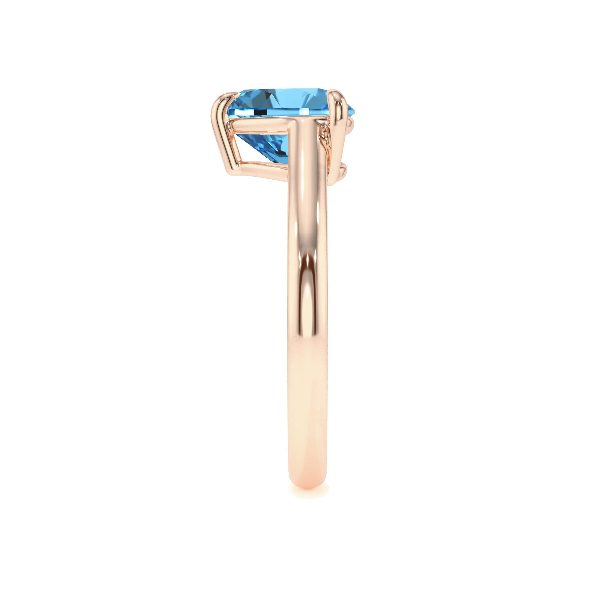 natural swiss-blue-topaz heart solitaire rings in rose gold