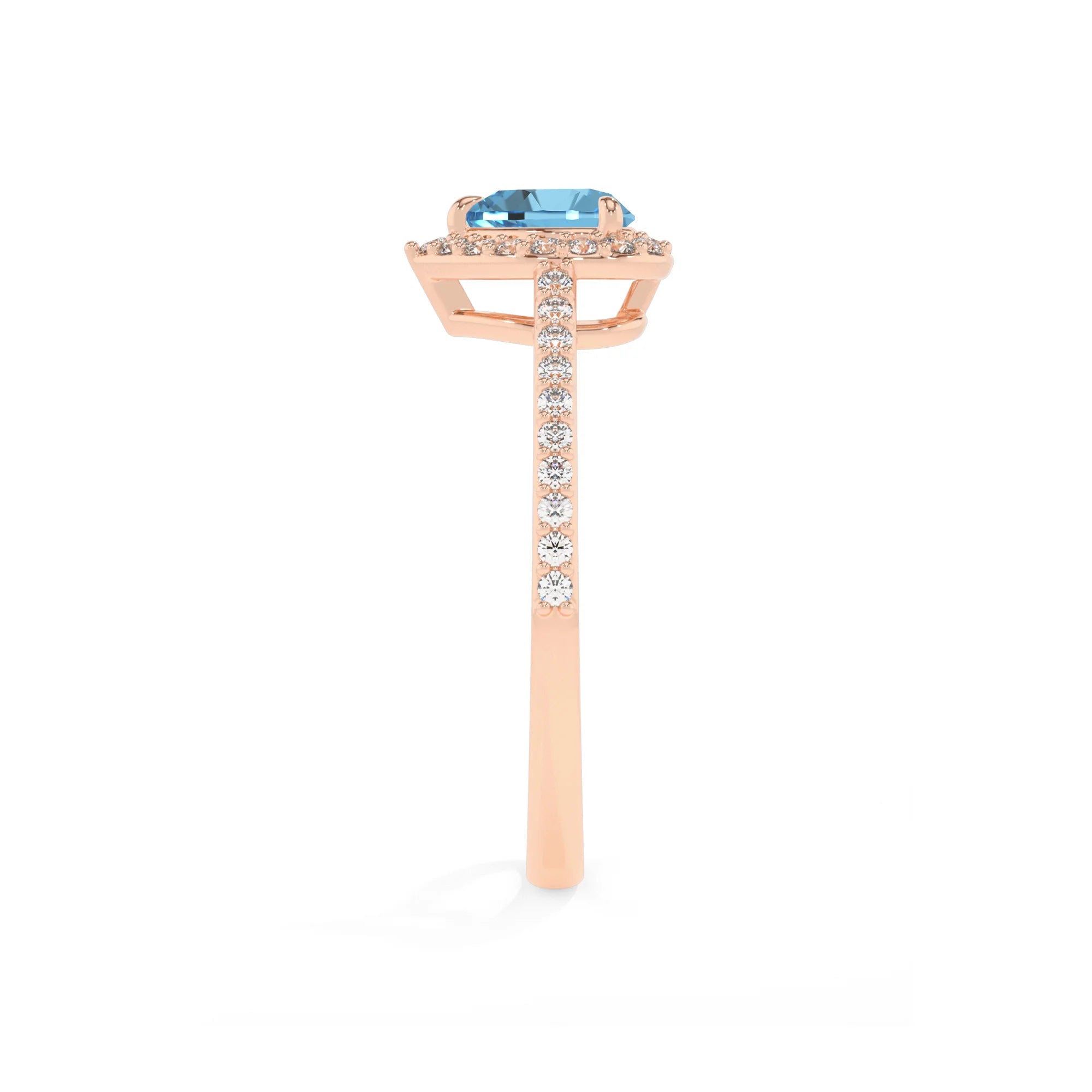 natural swiss-blue-topaz heart solitaire rings in rose gold