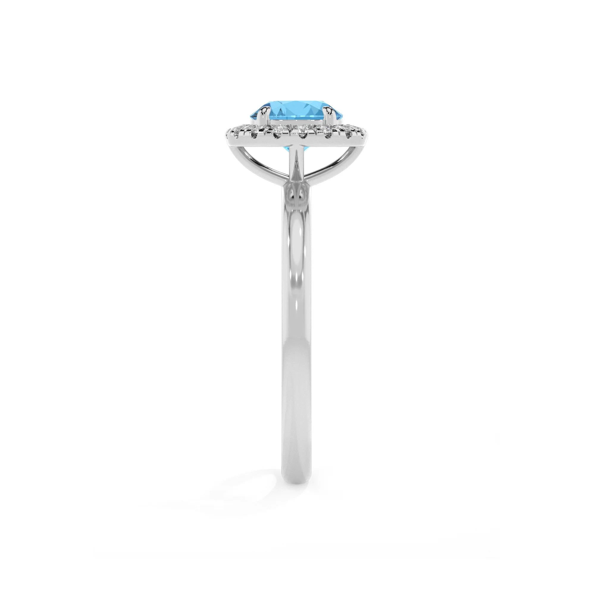 natural swiss-blue-topaz round solitaire rings in white gold