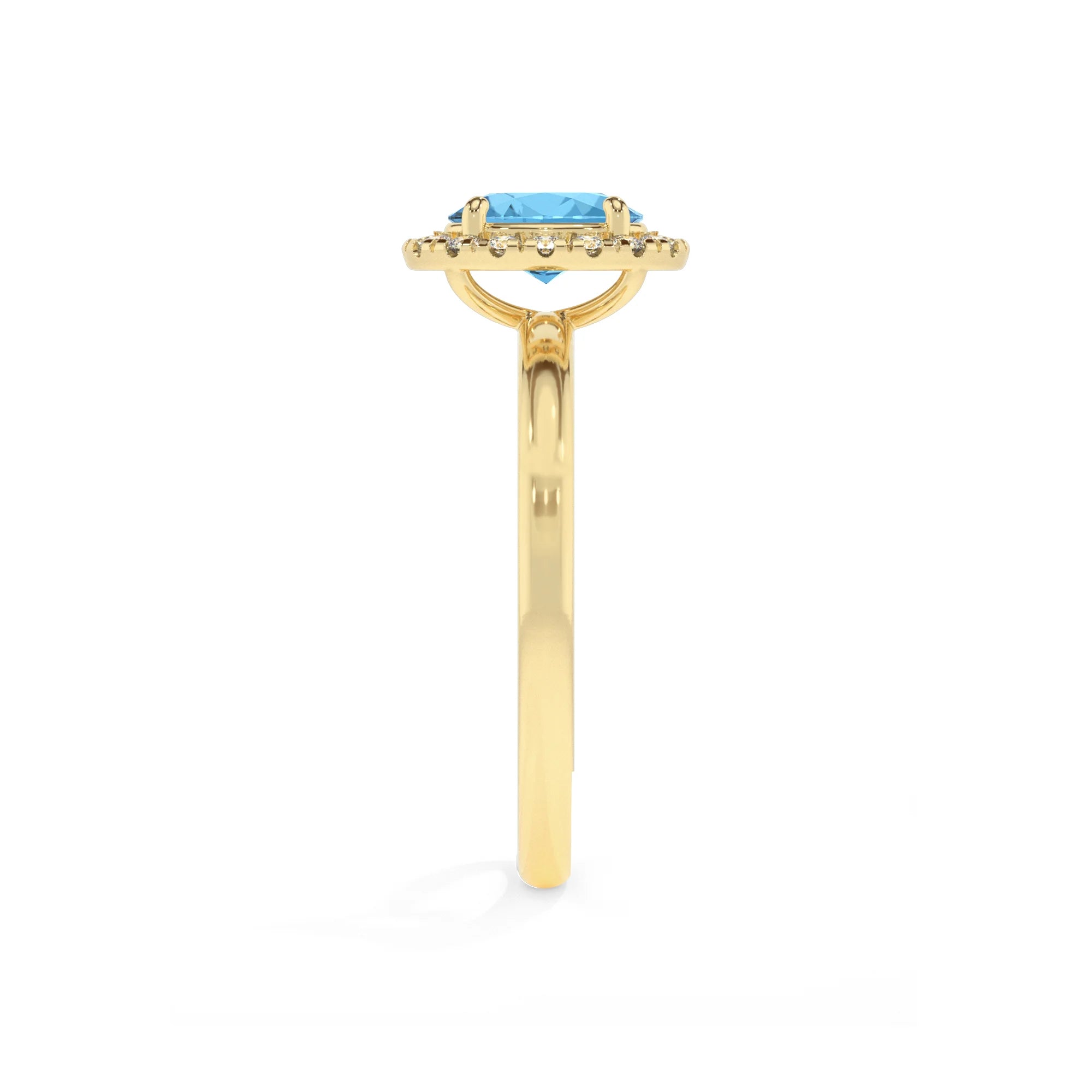 natural swiss-blue-topaz oval solitaire rings in yellow gold