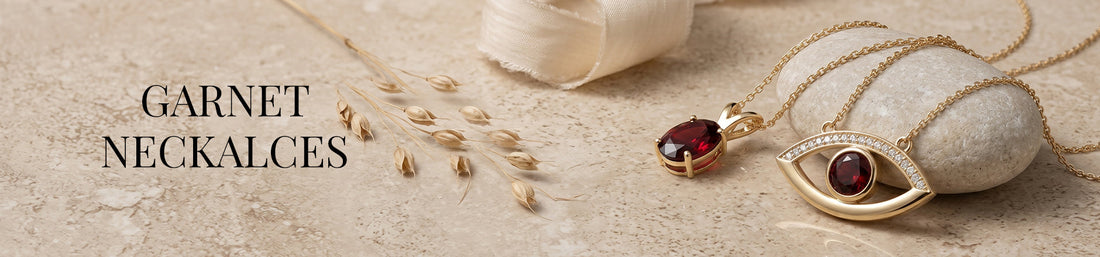 Necklaces - Natural Garnet Gemstone