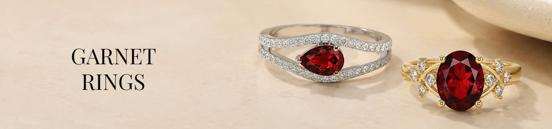 Rings:- Garnet