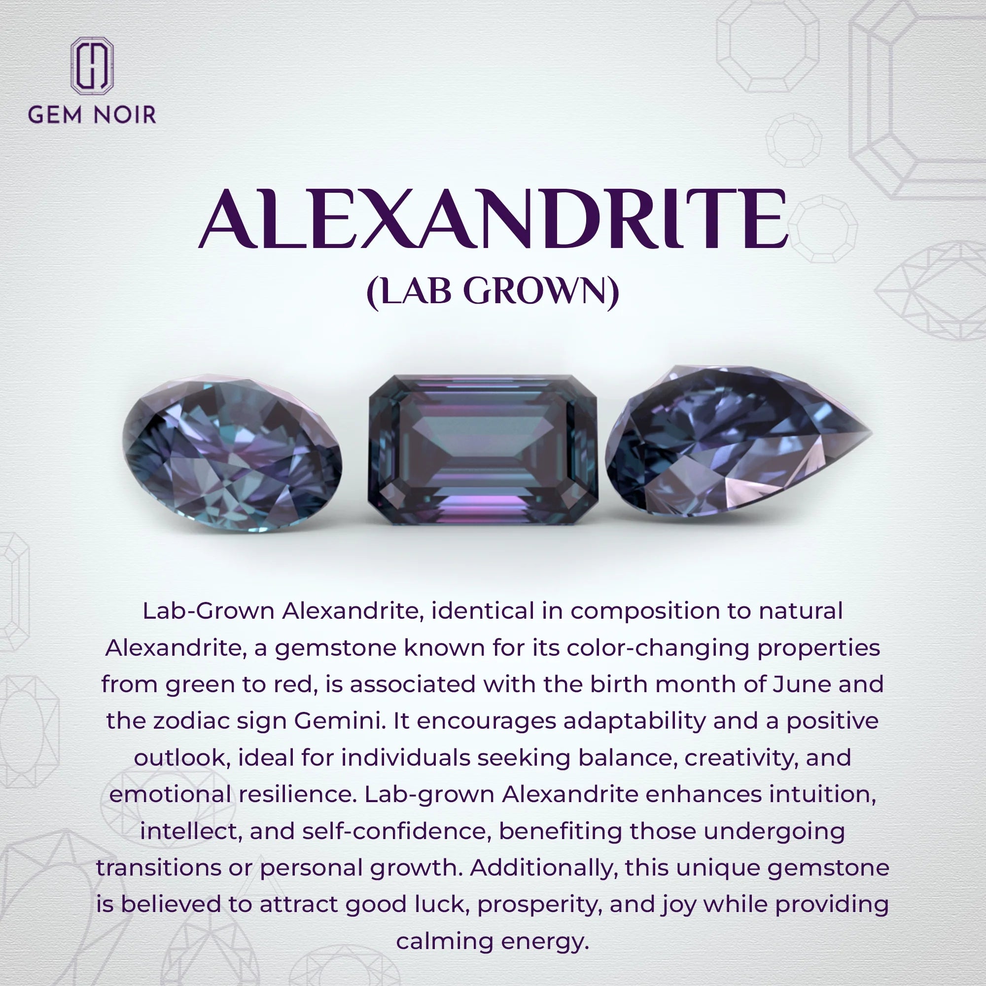 lab grown alexandrite round solitaire rings in platinum 