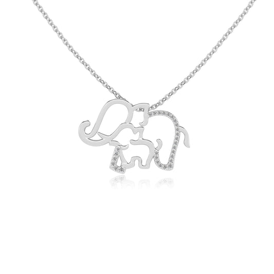 lab grown moissanite round necklaces in sterling silver 