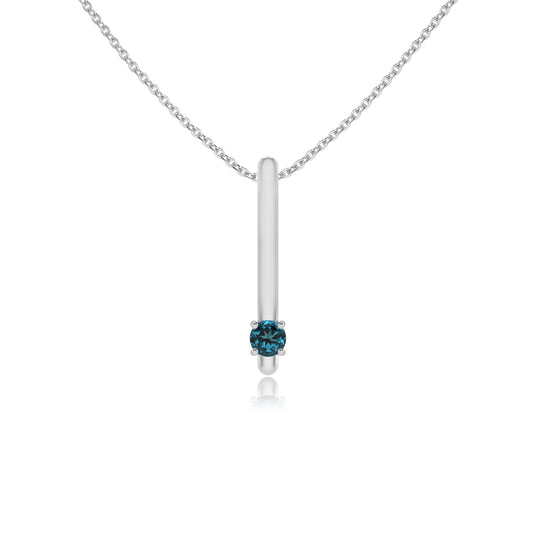 natural london-blue-topaz round bar necklaces in platinum 