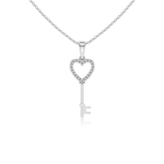 lab grown diamond round necklaces in platinum 