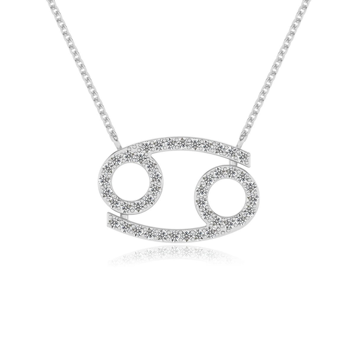 lab grown diamond round necklaces in platinum 