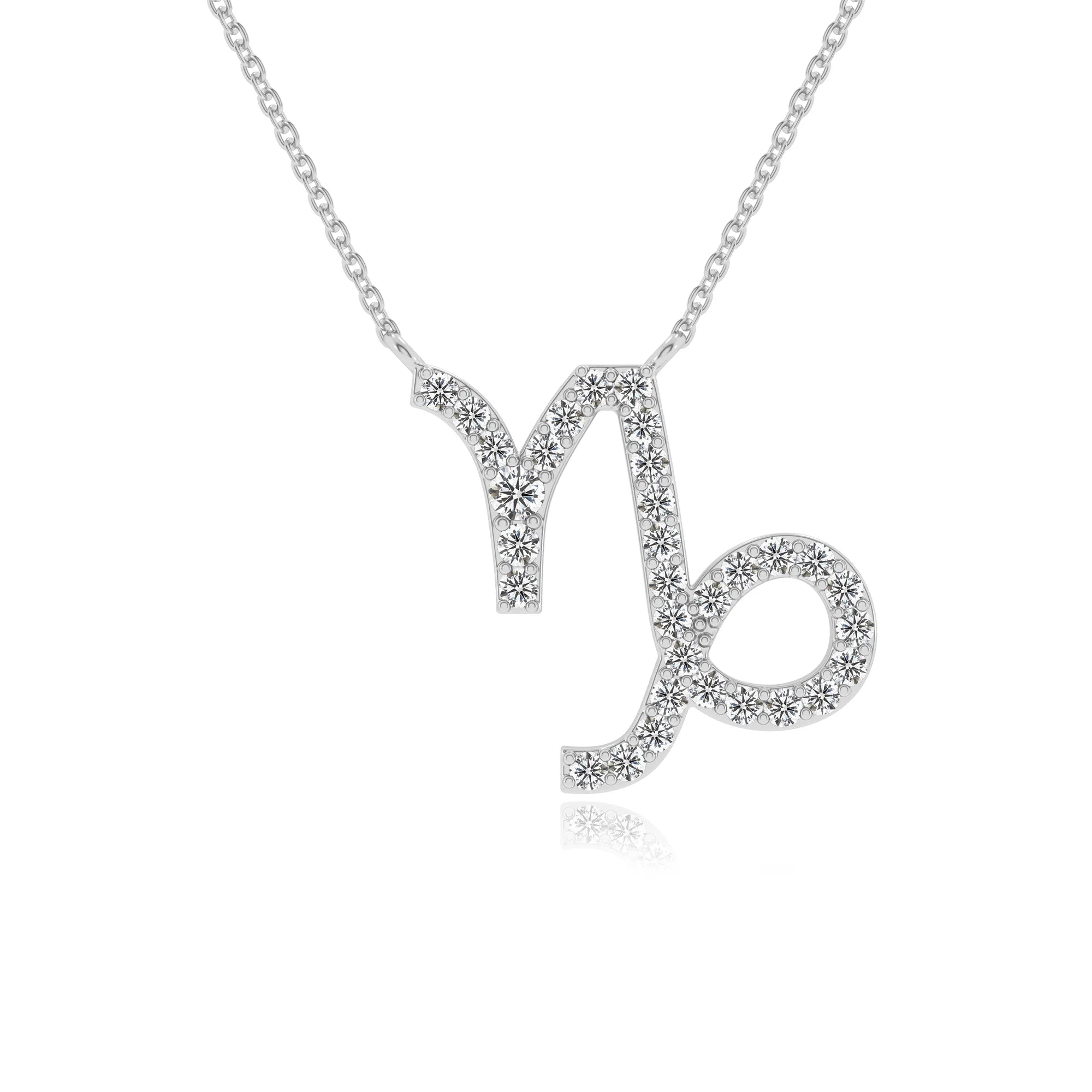 lab grown moissanite round necklaces in sterling silver 