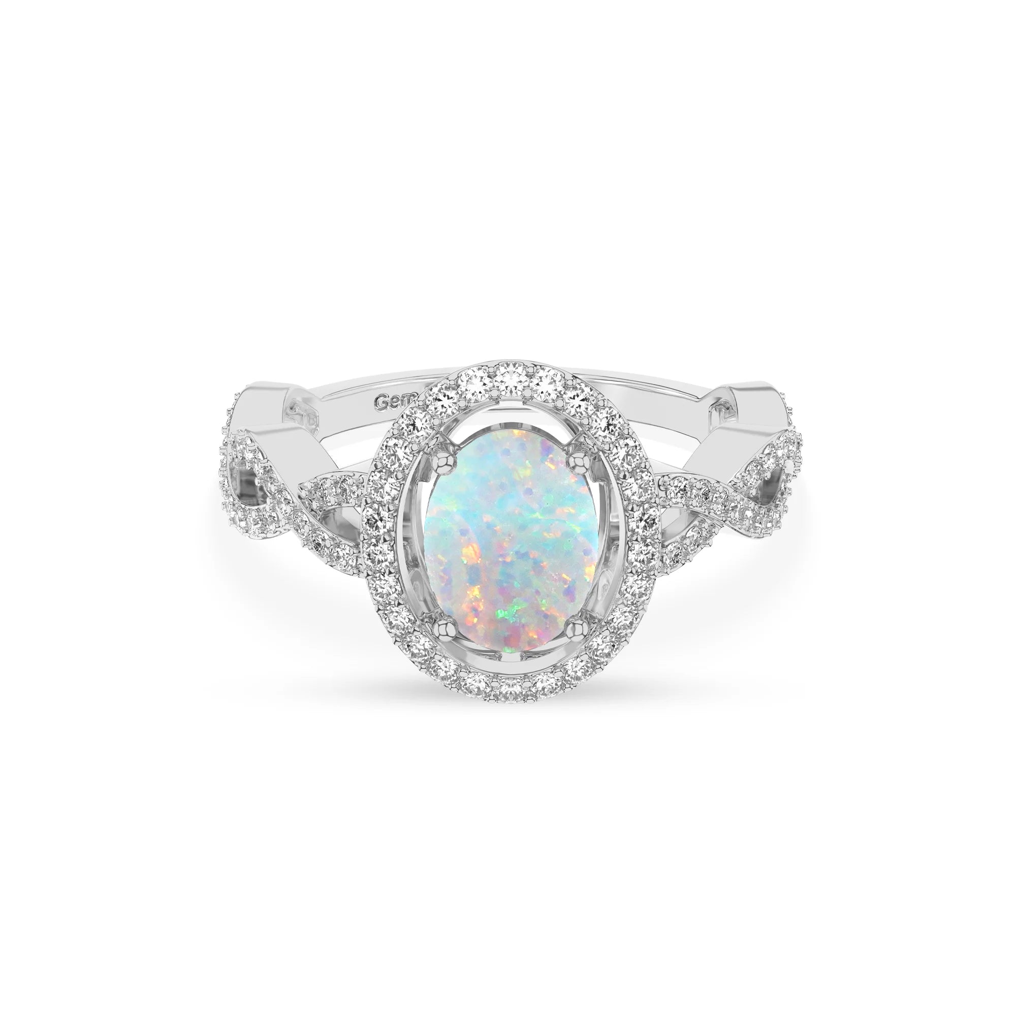 14K White Gold