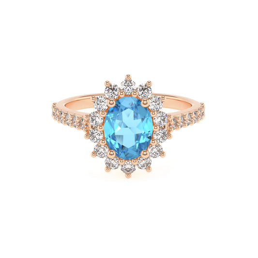natural swiss-blue-topaz oval solitaire rings in rose gold 