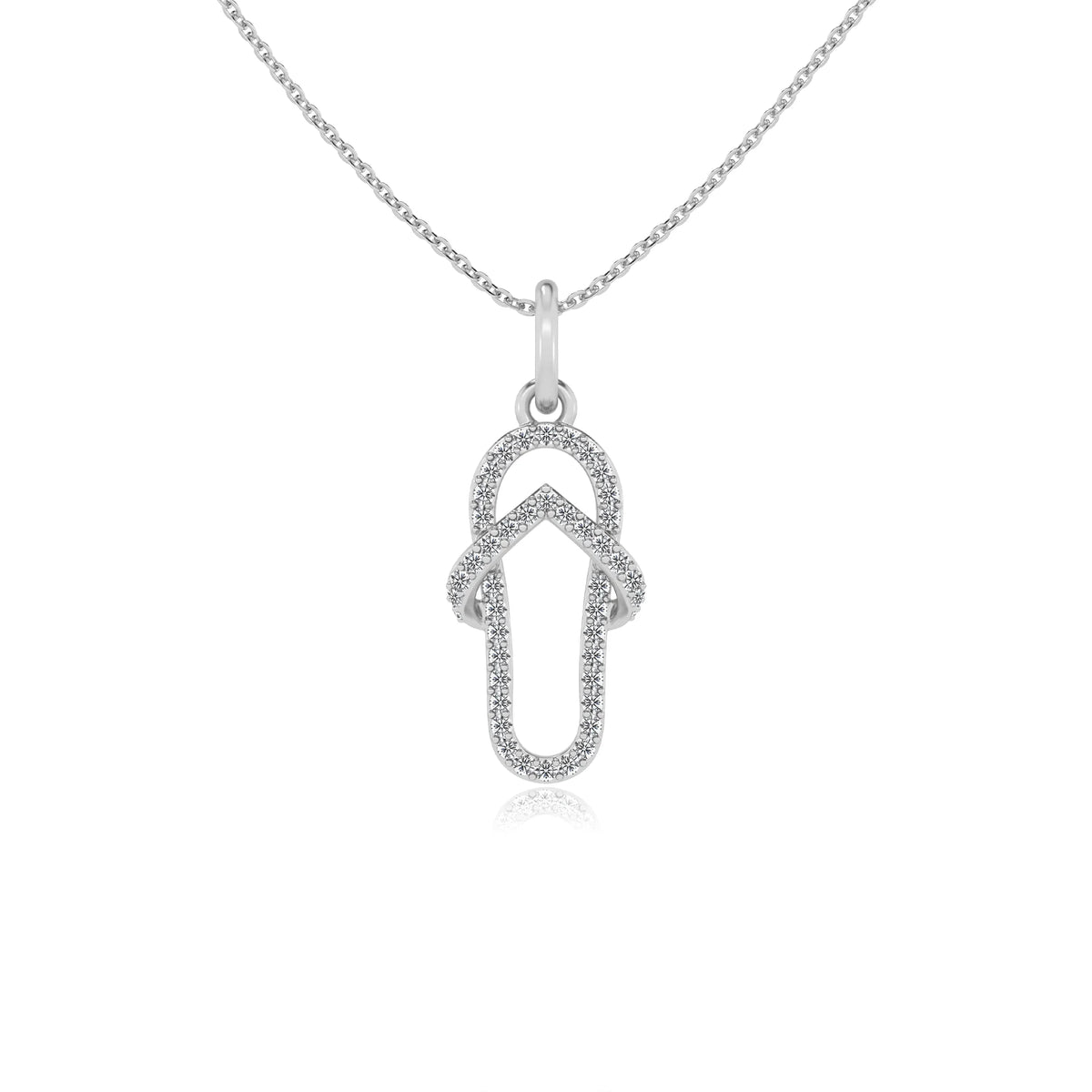 lab grown moissanite round infinity necklaces in sterling silver 