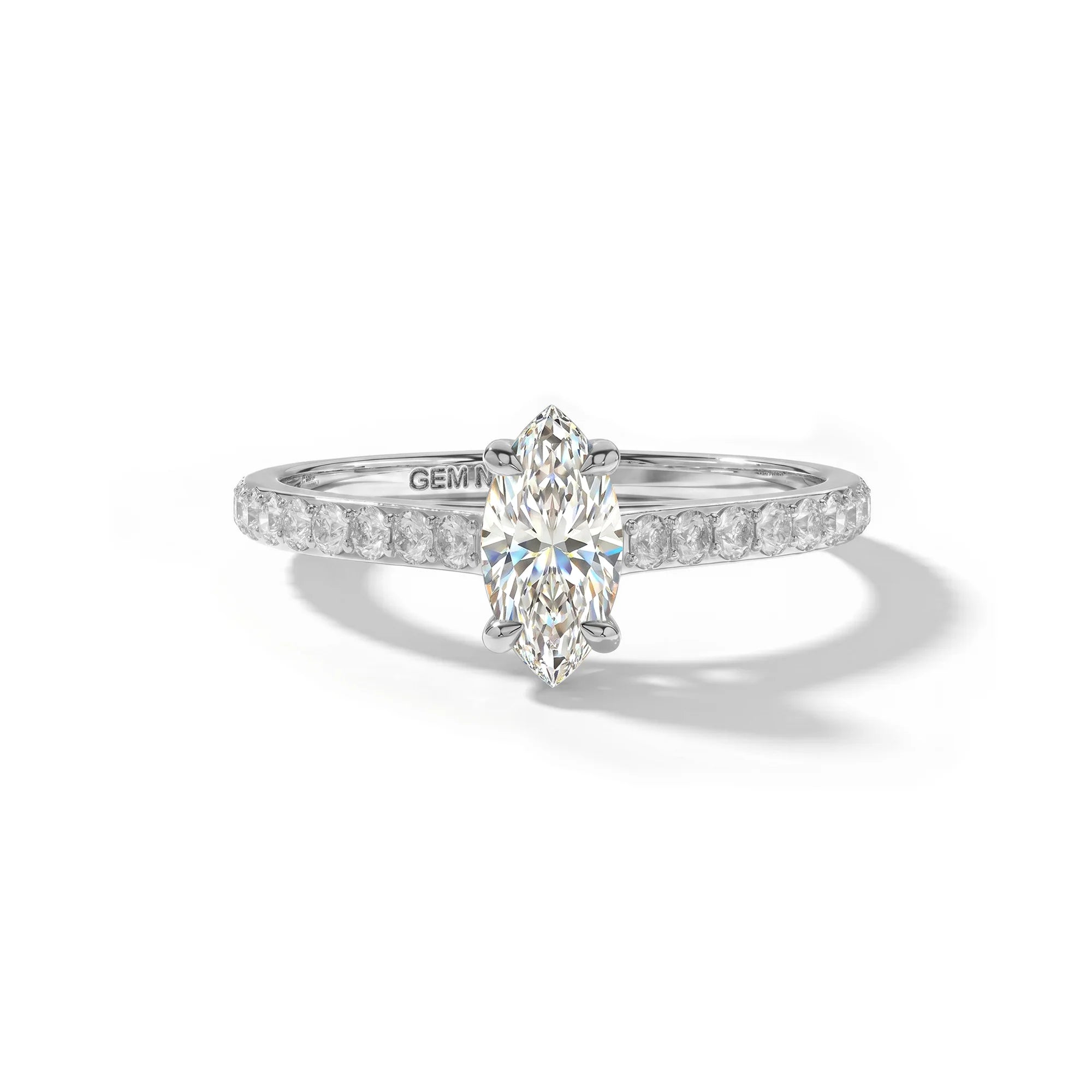 14K White Gold