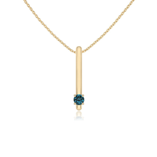 natural london-blue-topaz round bar necklaces in yellow gold 
