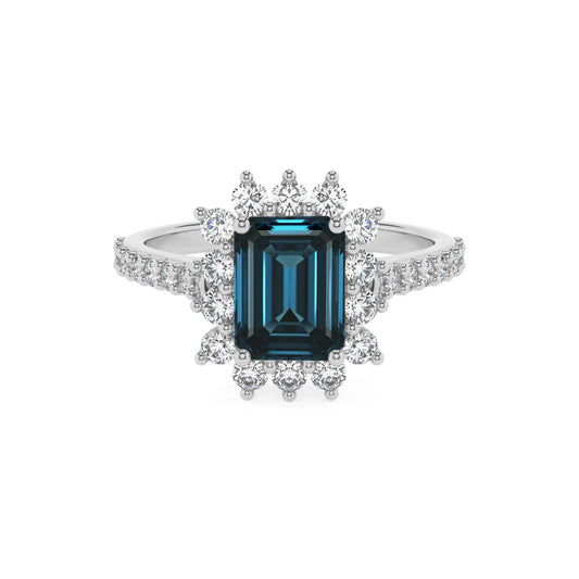 natural london-blue-topaz emerald cut solitaire rings in white gold 
