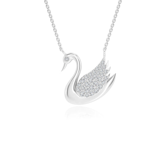 lab grown moissanite round pendant necklaces in sterling silver 