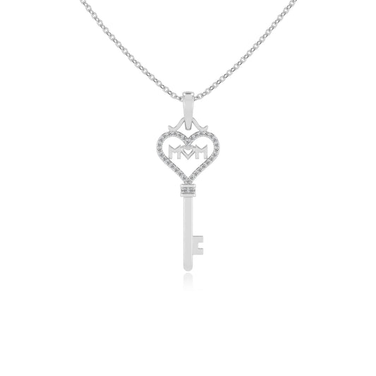 lab grown moissanite round necklaces in platinum 