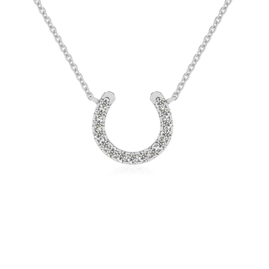lab grown moissanite round v-bale necklaces in sterling silver 