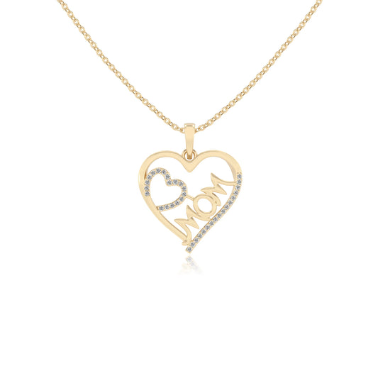 lab grown diamond round necklaces in yellow gold 