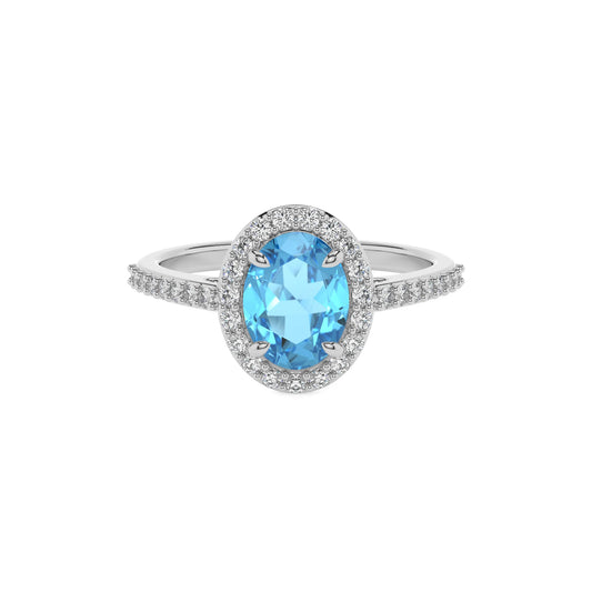 natural swiss-blue-topaz oval solitaire rings in white gold 