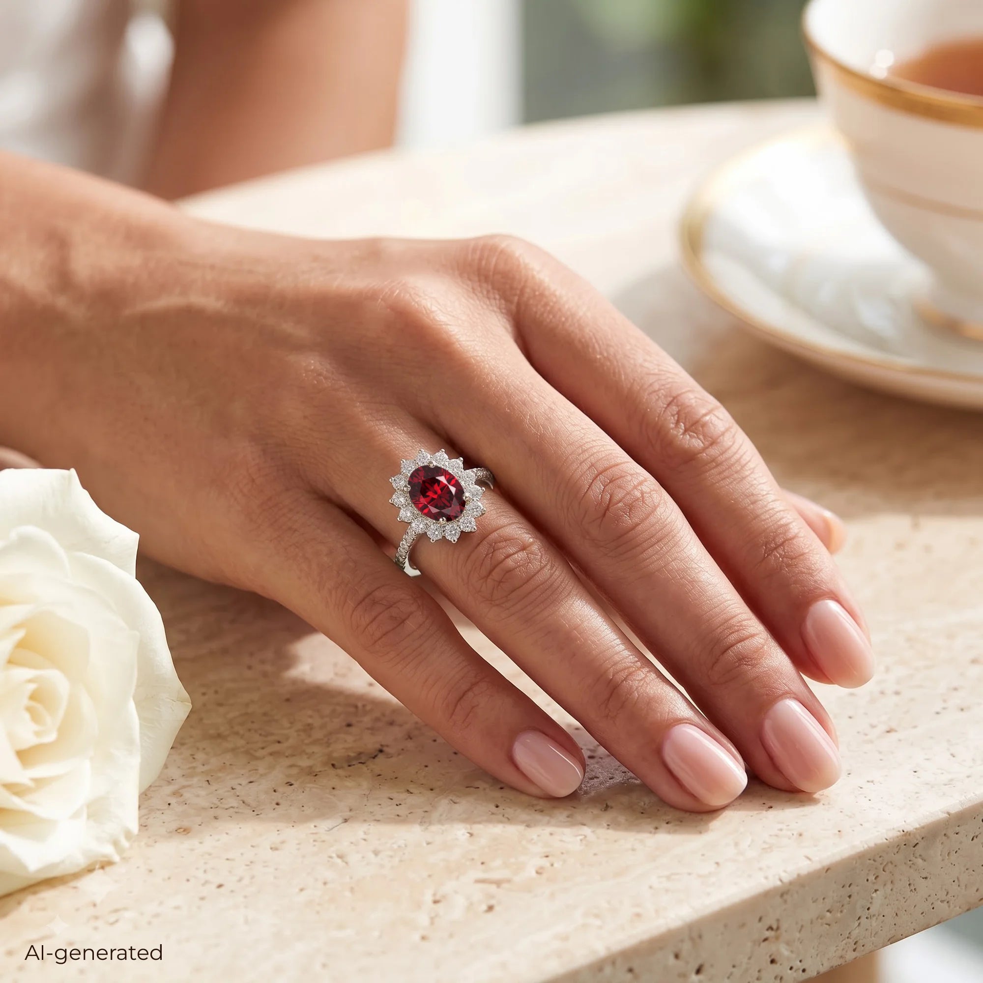 14K White Gold