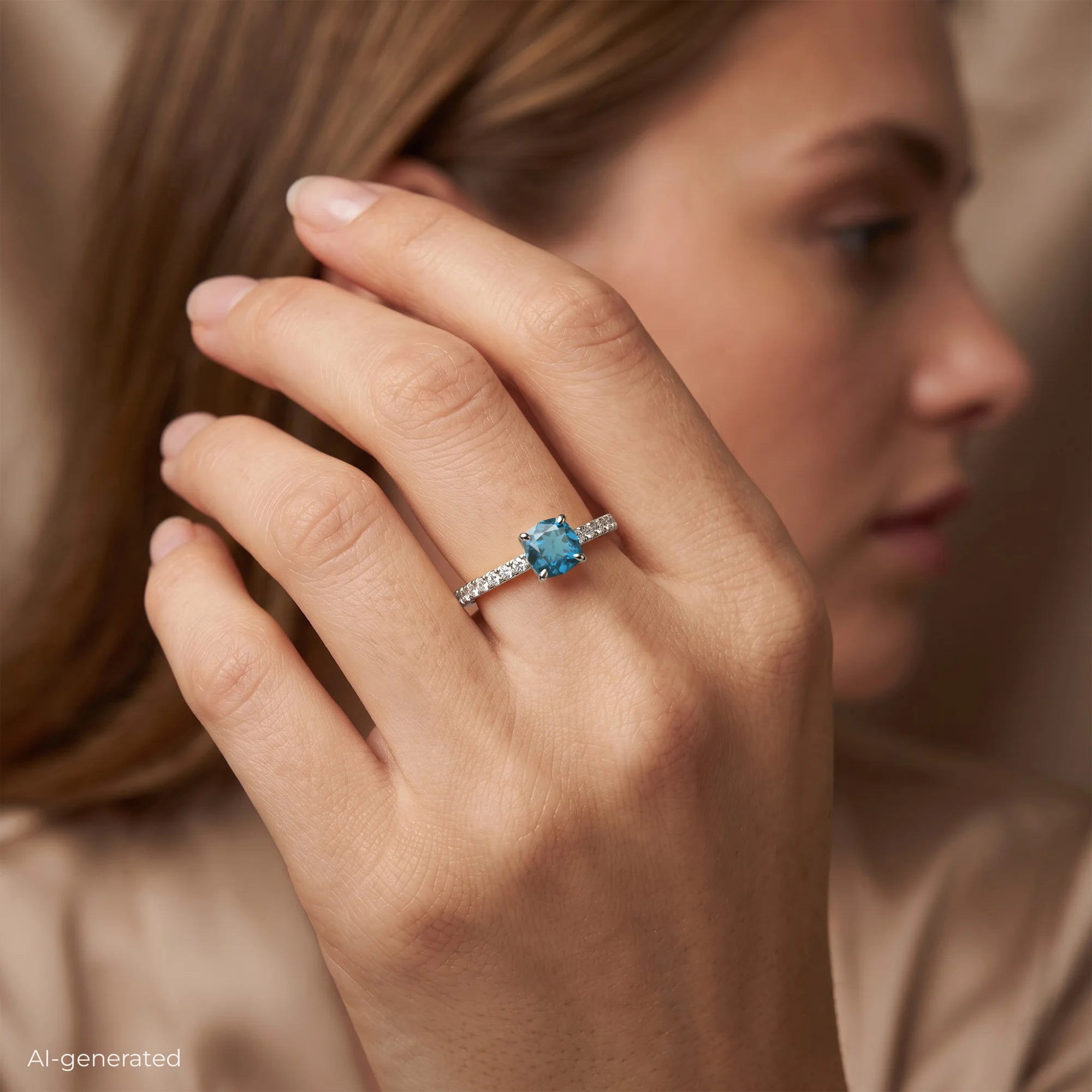 14K White Gold