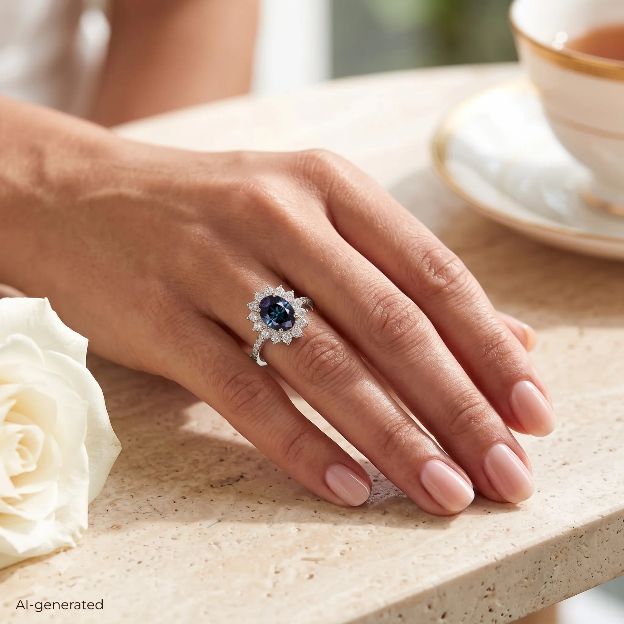 14K White Gold