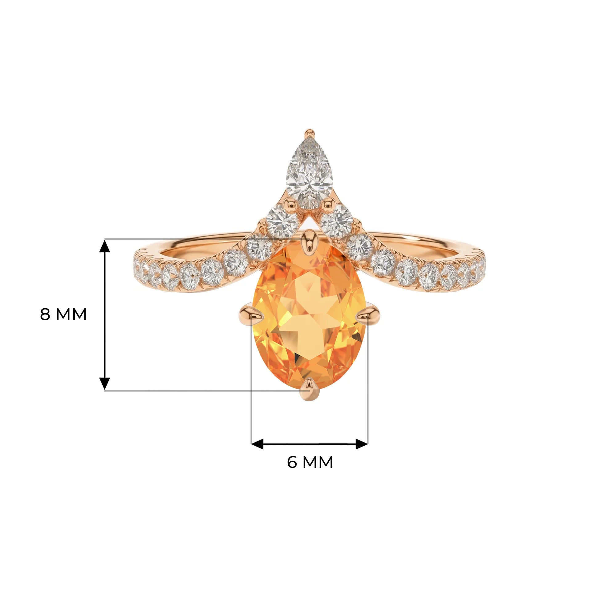 14K Rose Gold