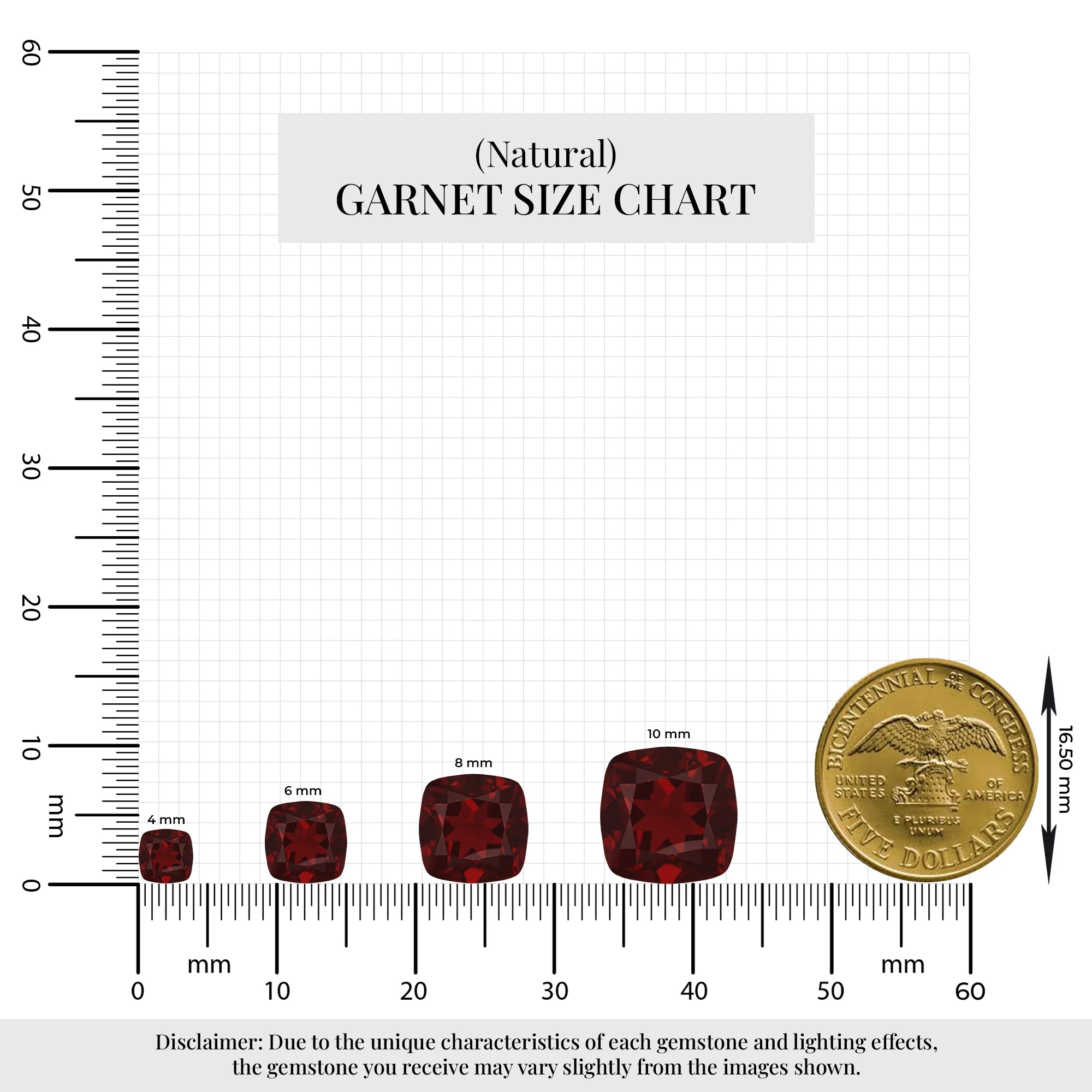 natural garnet cushion solitaire rings in platinum 