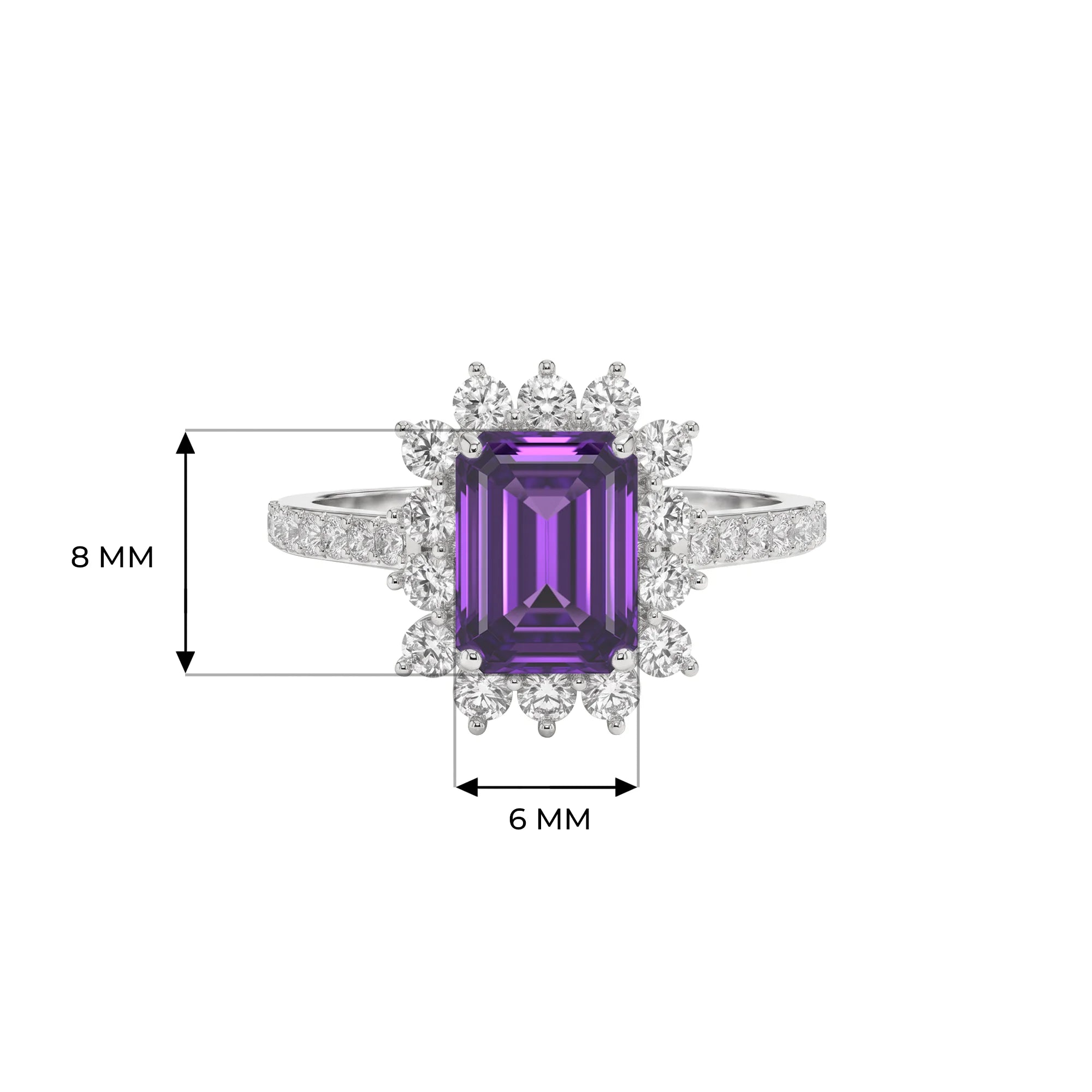 14K White Gold