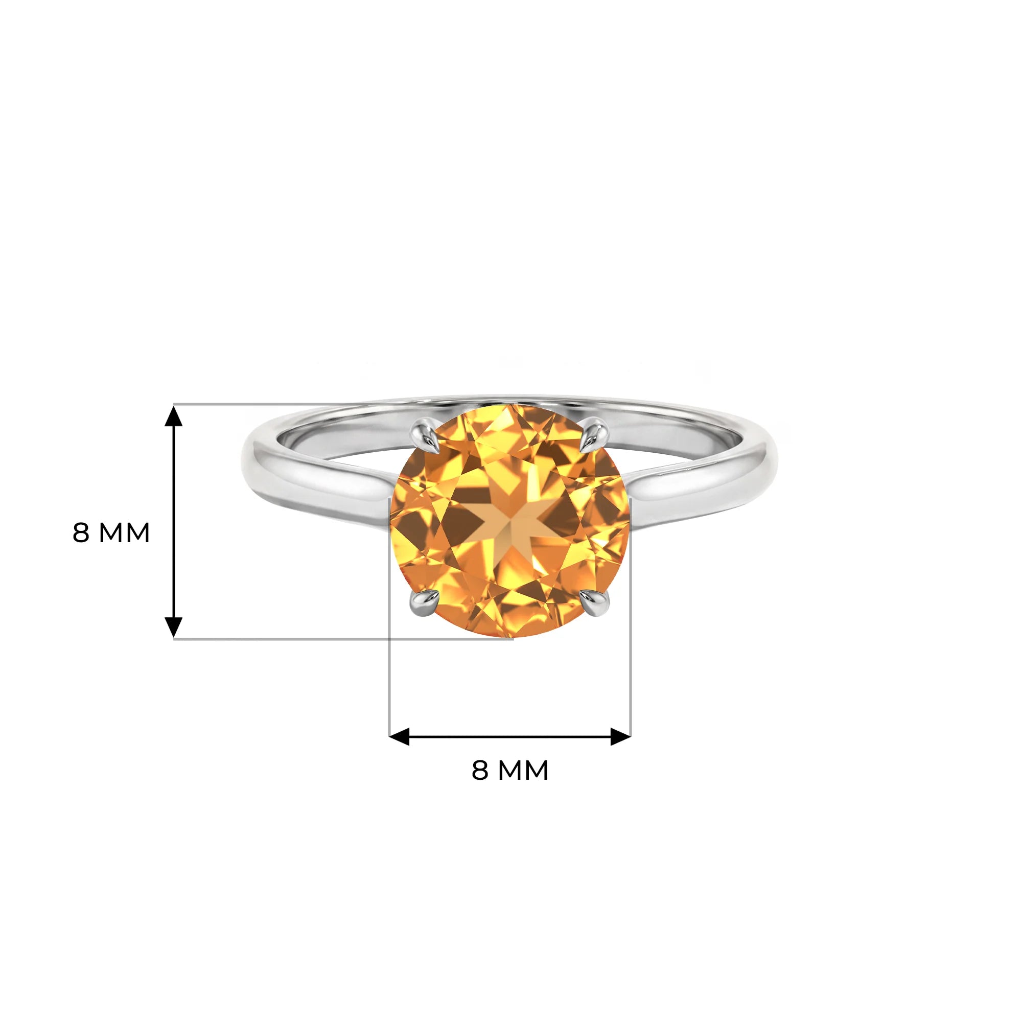 14K White Gold