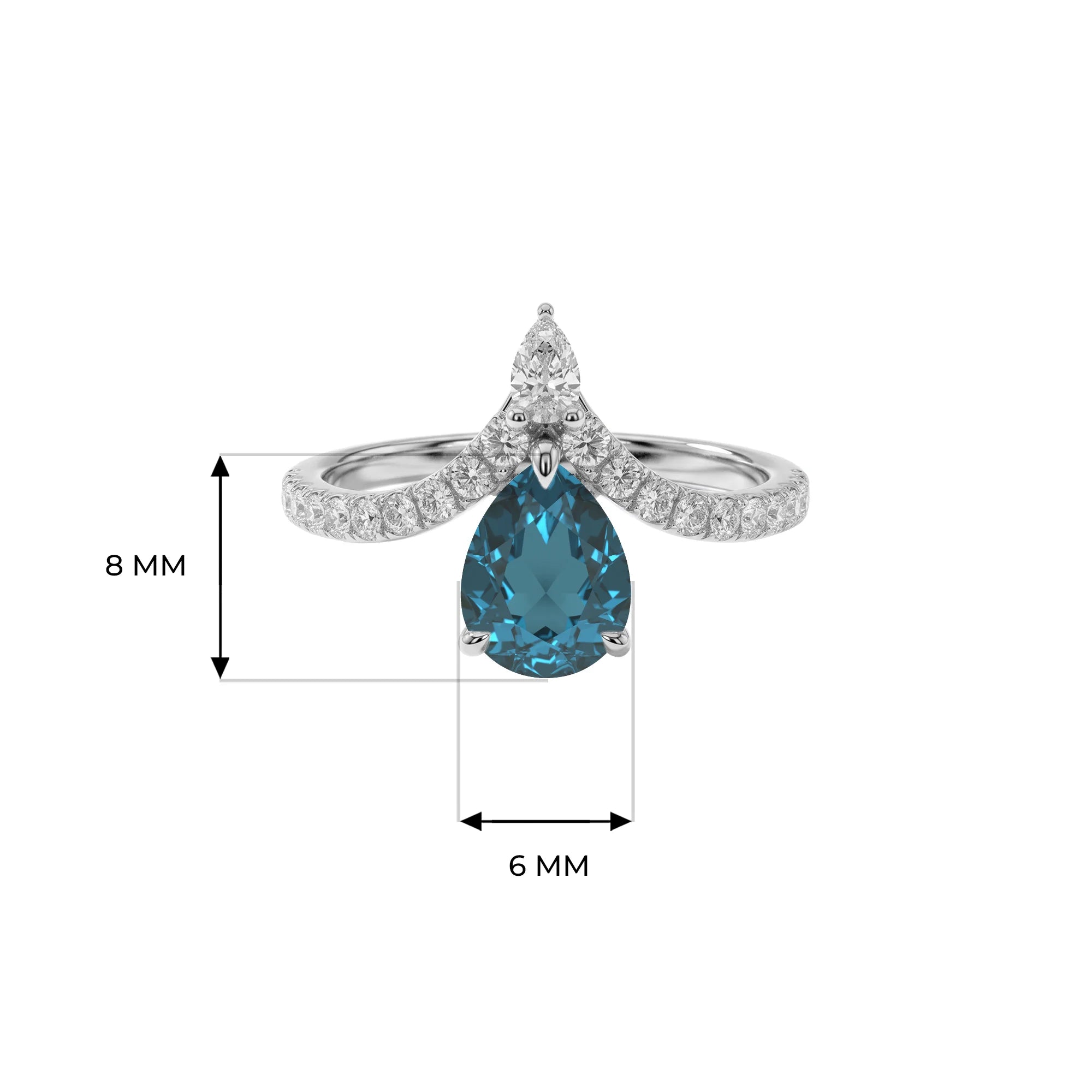 14K White Gold