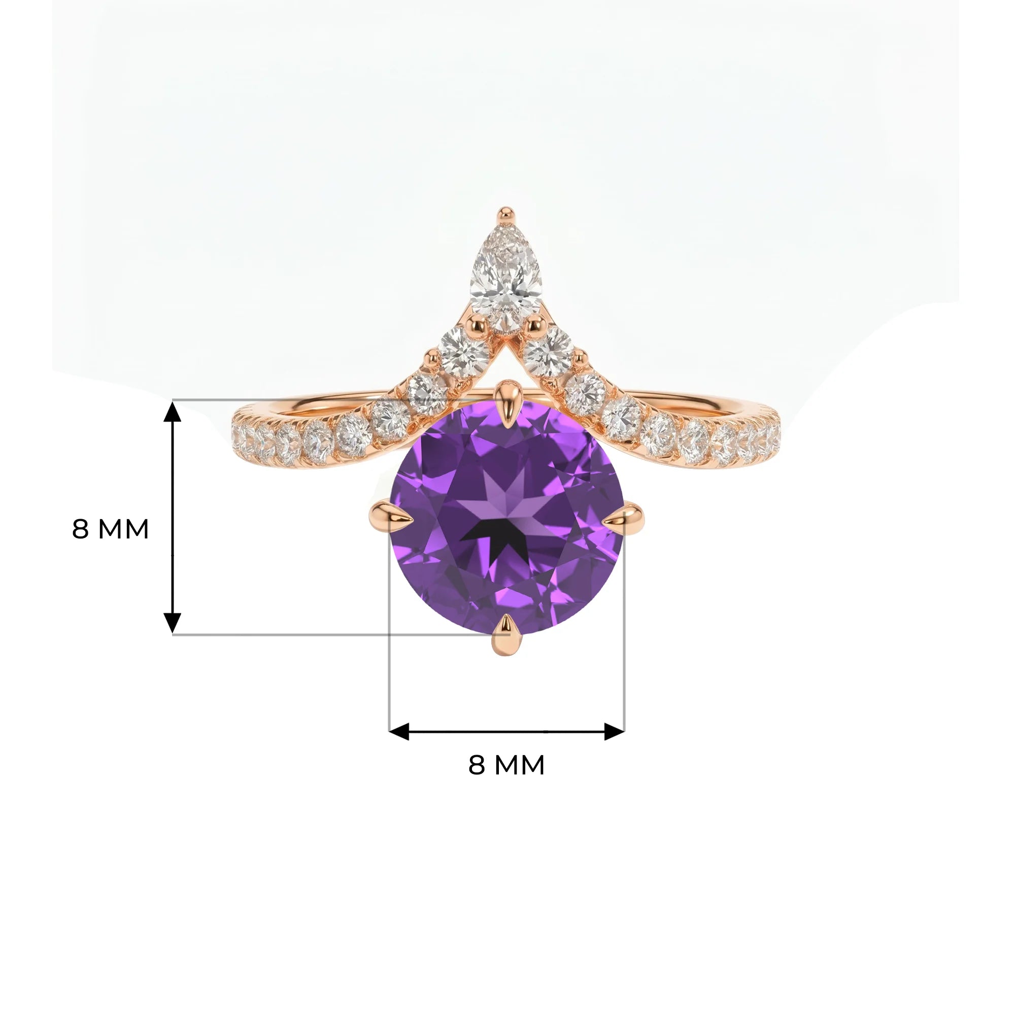 14K Rose Gold