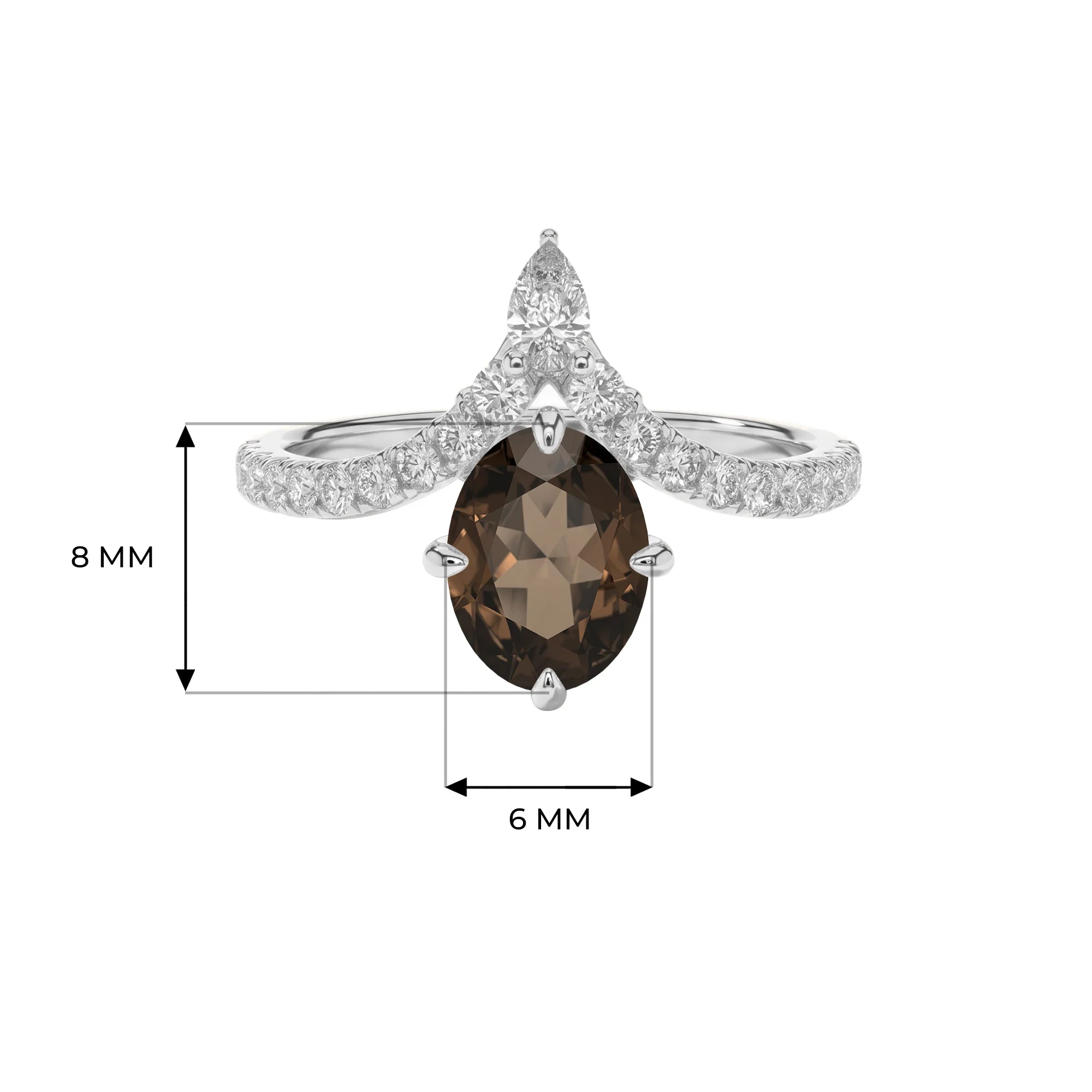 14K White Gold