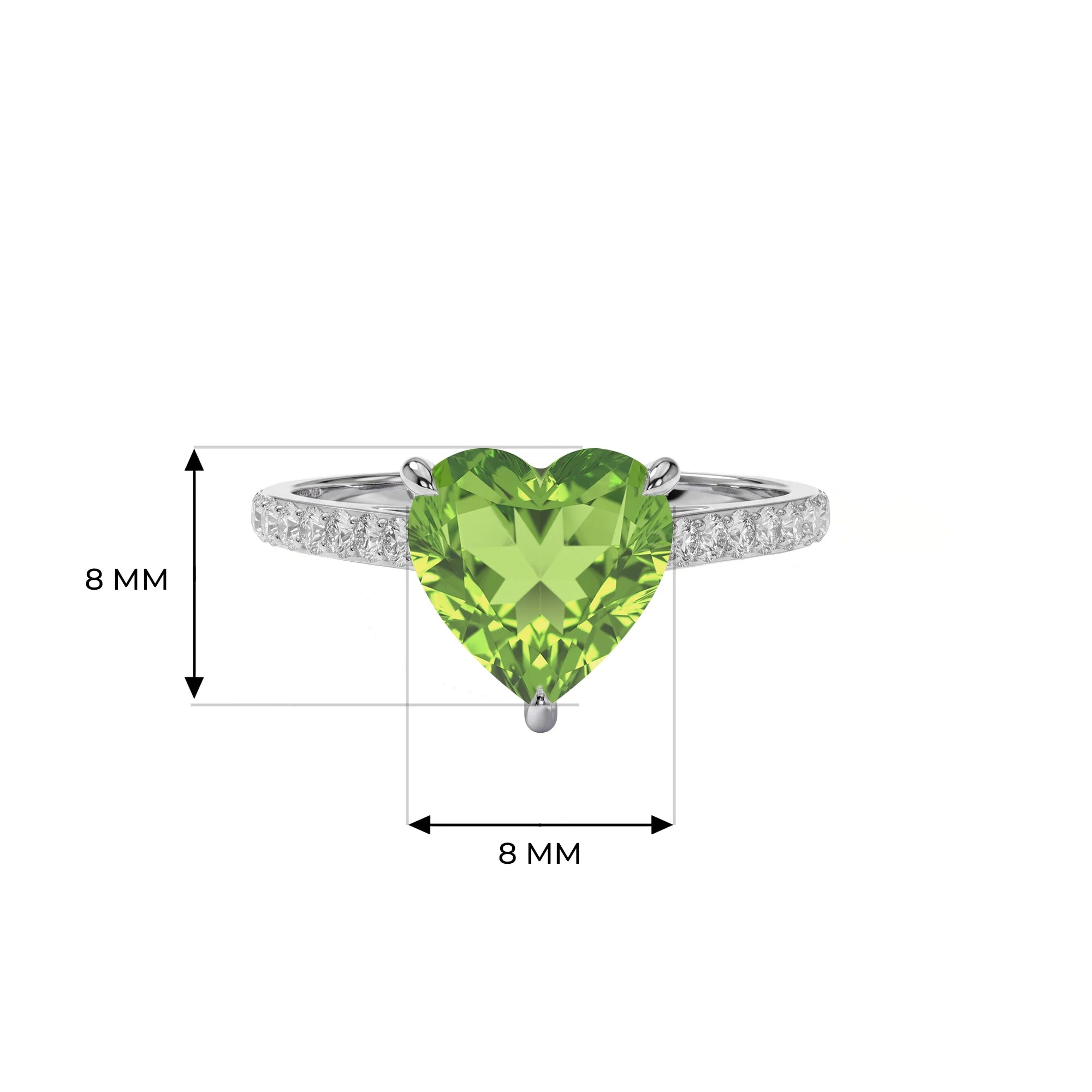 14K White Gold