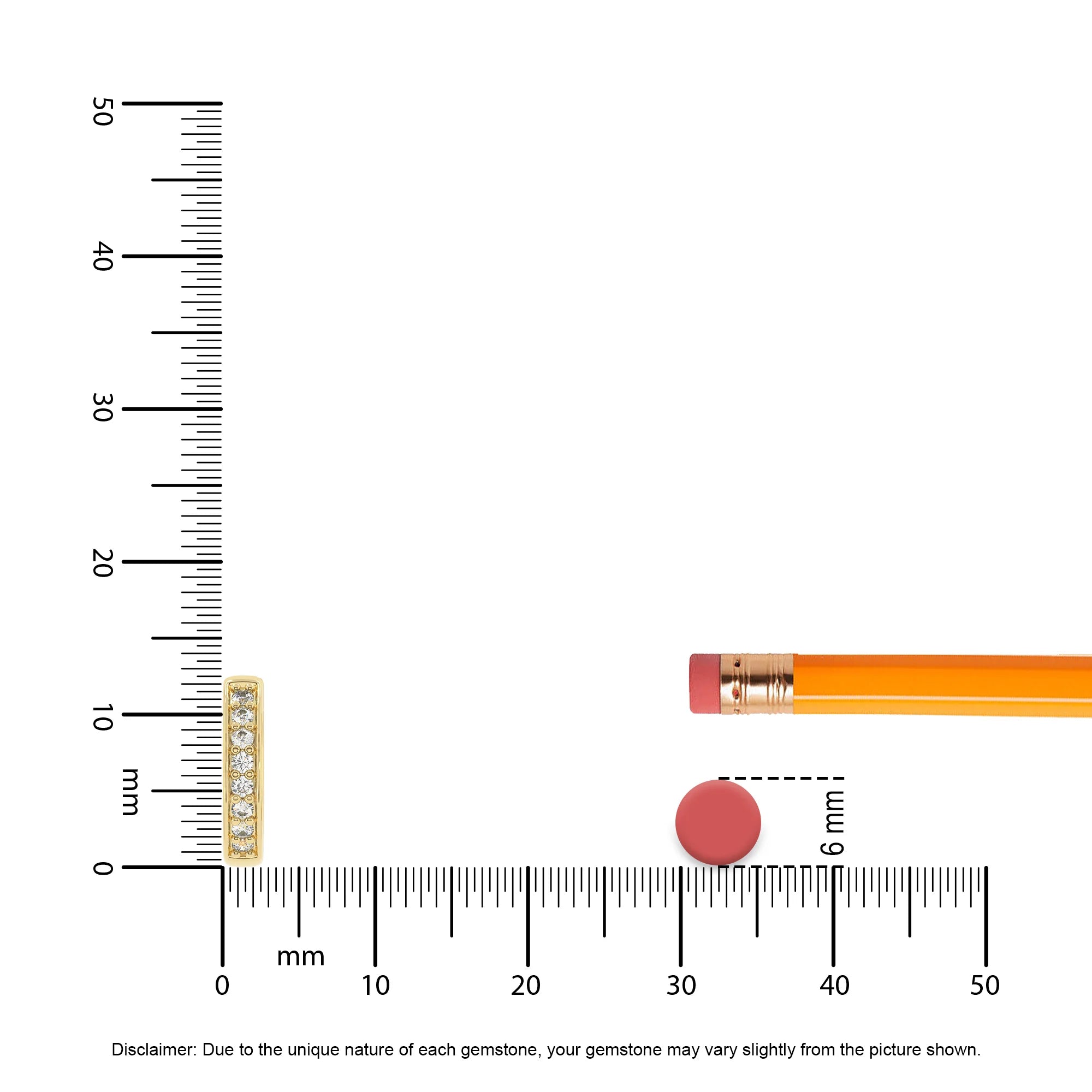 lab grown diamond round hoop earrings in yellow gold 