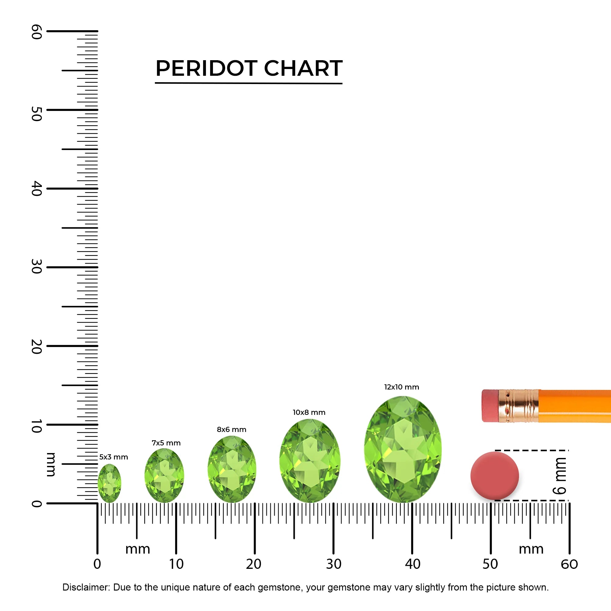 natural peridot oval solitaire necklaces in white gold 