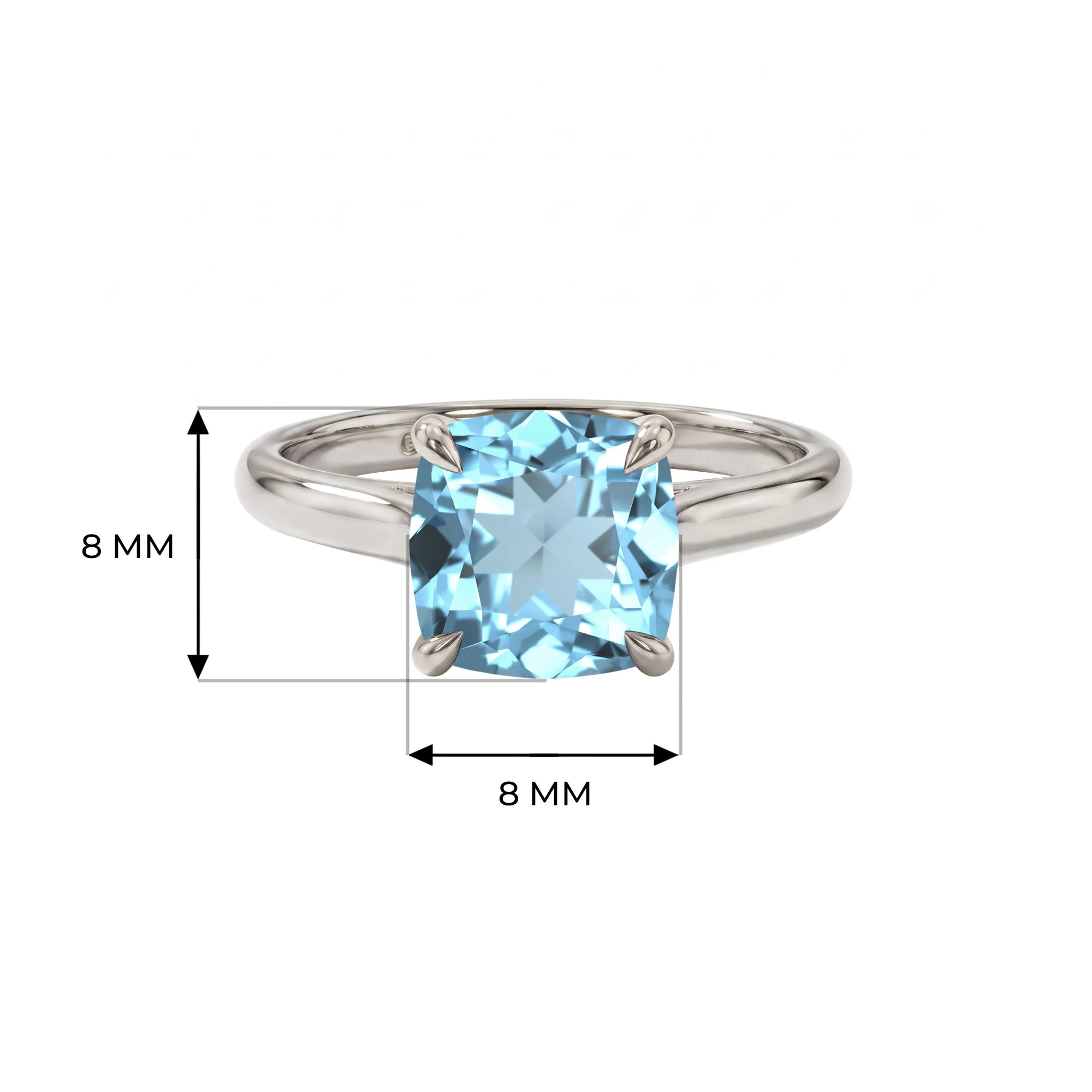 14K White Gold