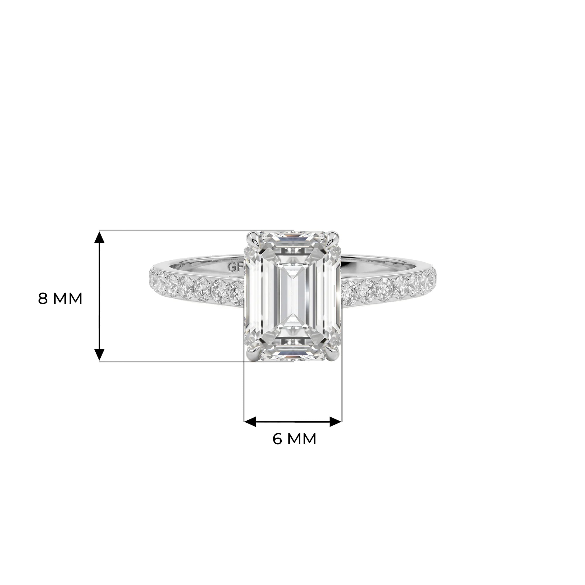 14K White Gold