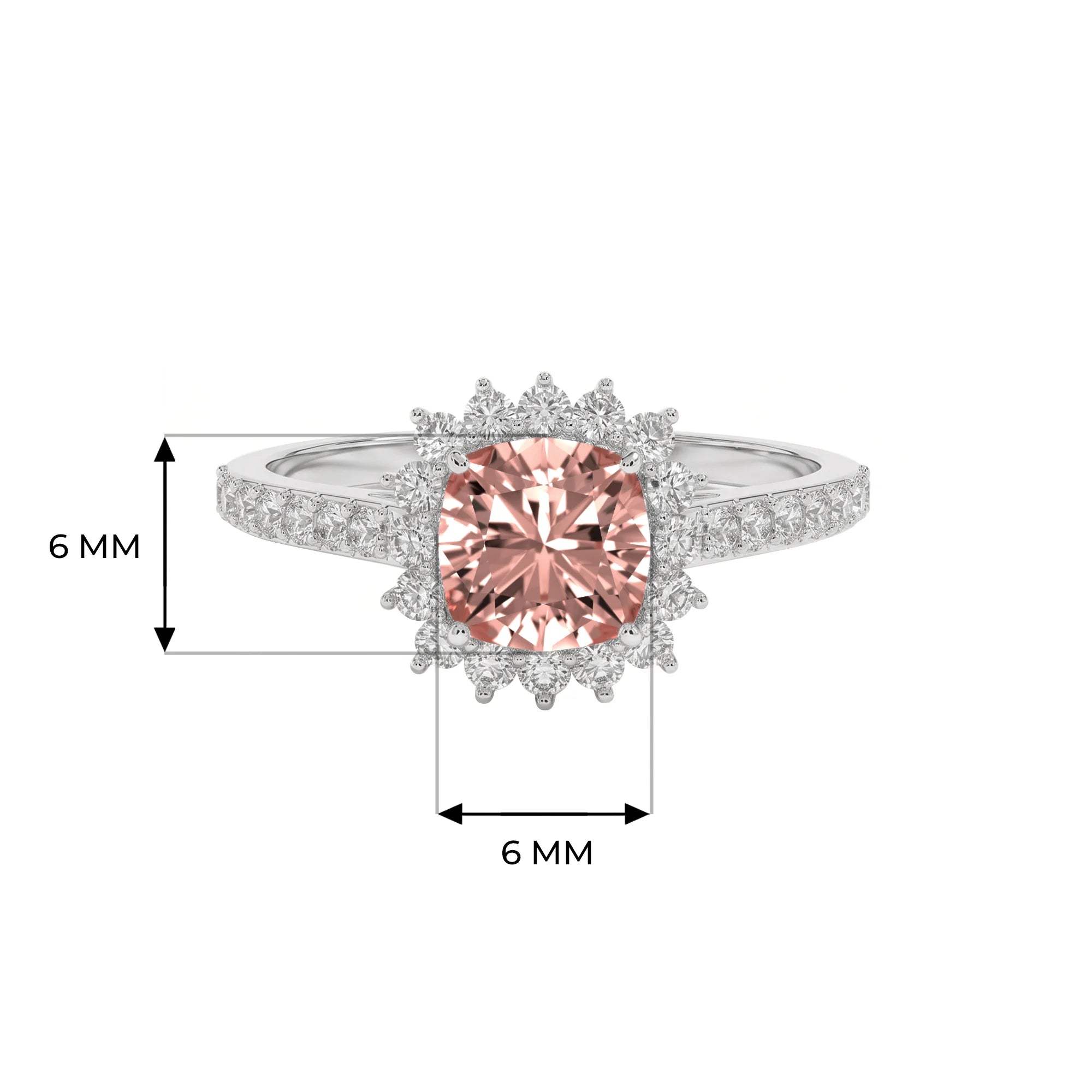 14K White Gold